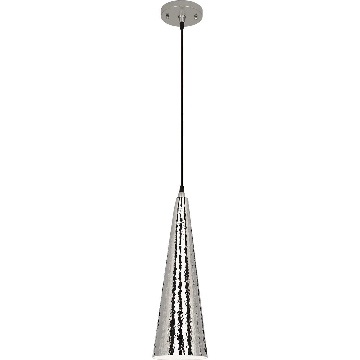Shown in Polished Nickel finish and Polished Nickel shade