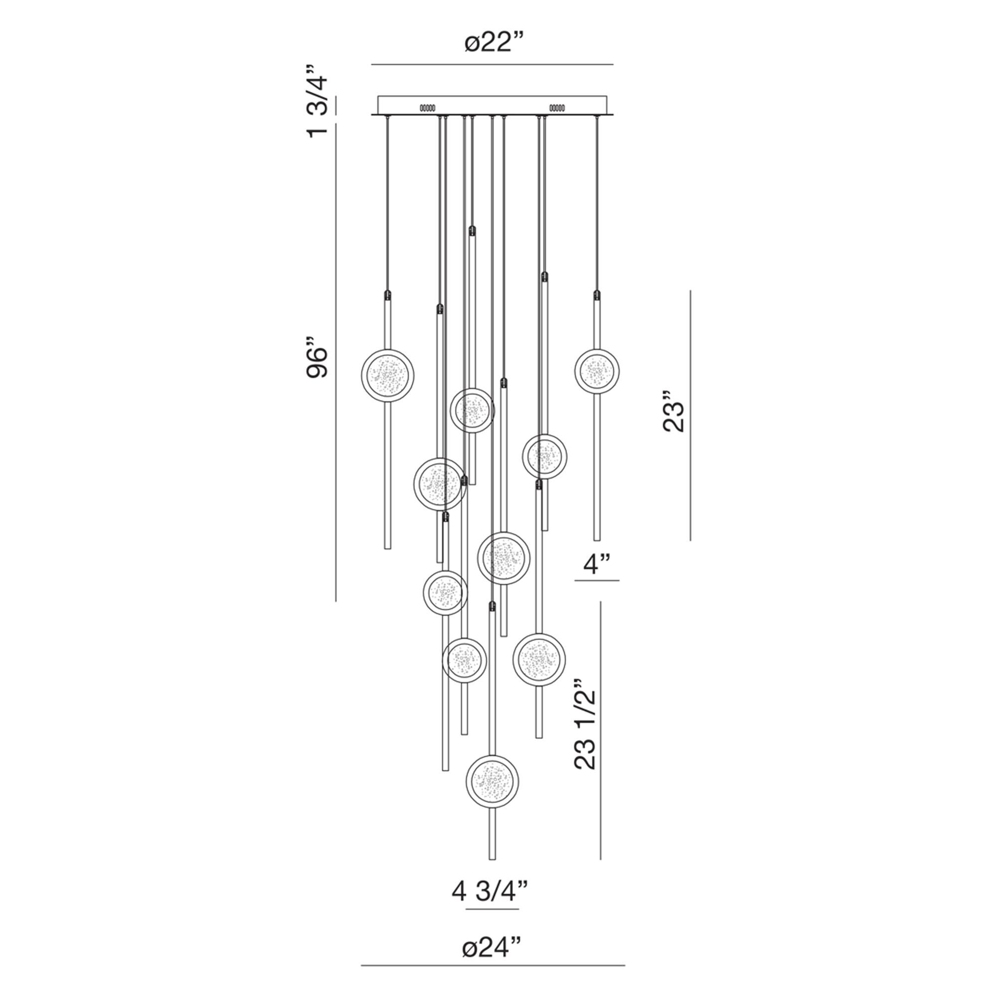 Shown with Aluminum/Glass shade