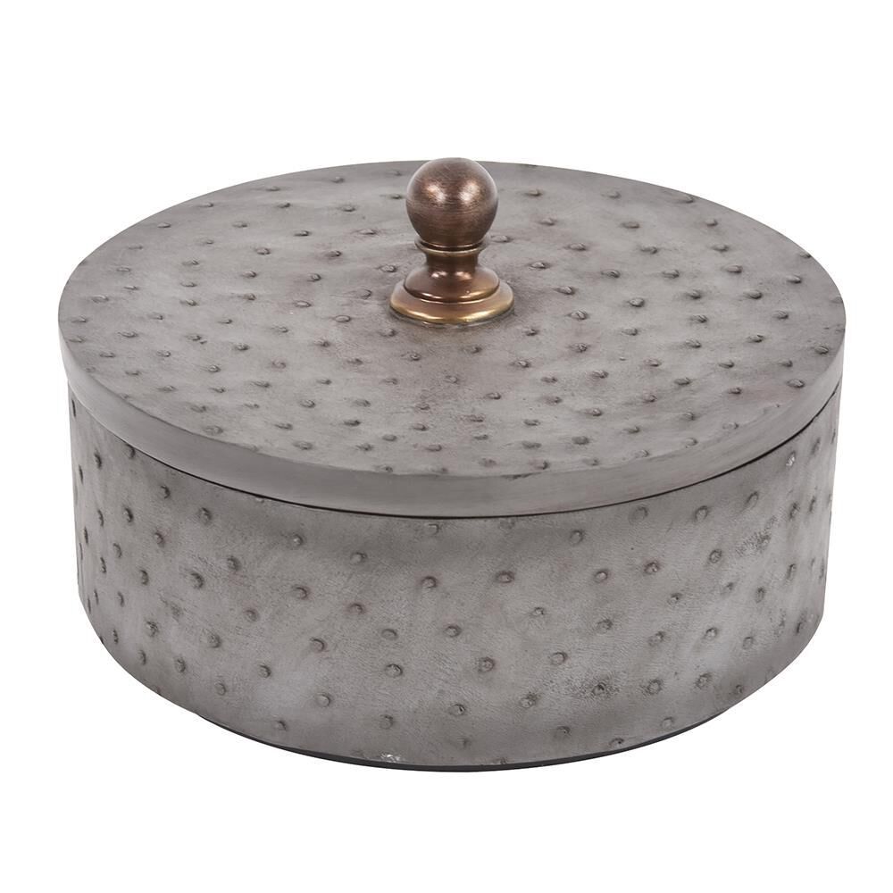 The Faux Ostrich Skin Large Accent Box by Howard Elliott Collection