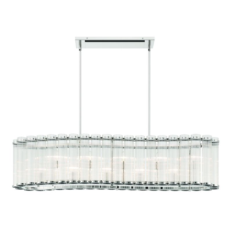 Glasbury Medium Linear Chandelier by Eurofase Lighting