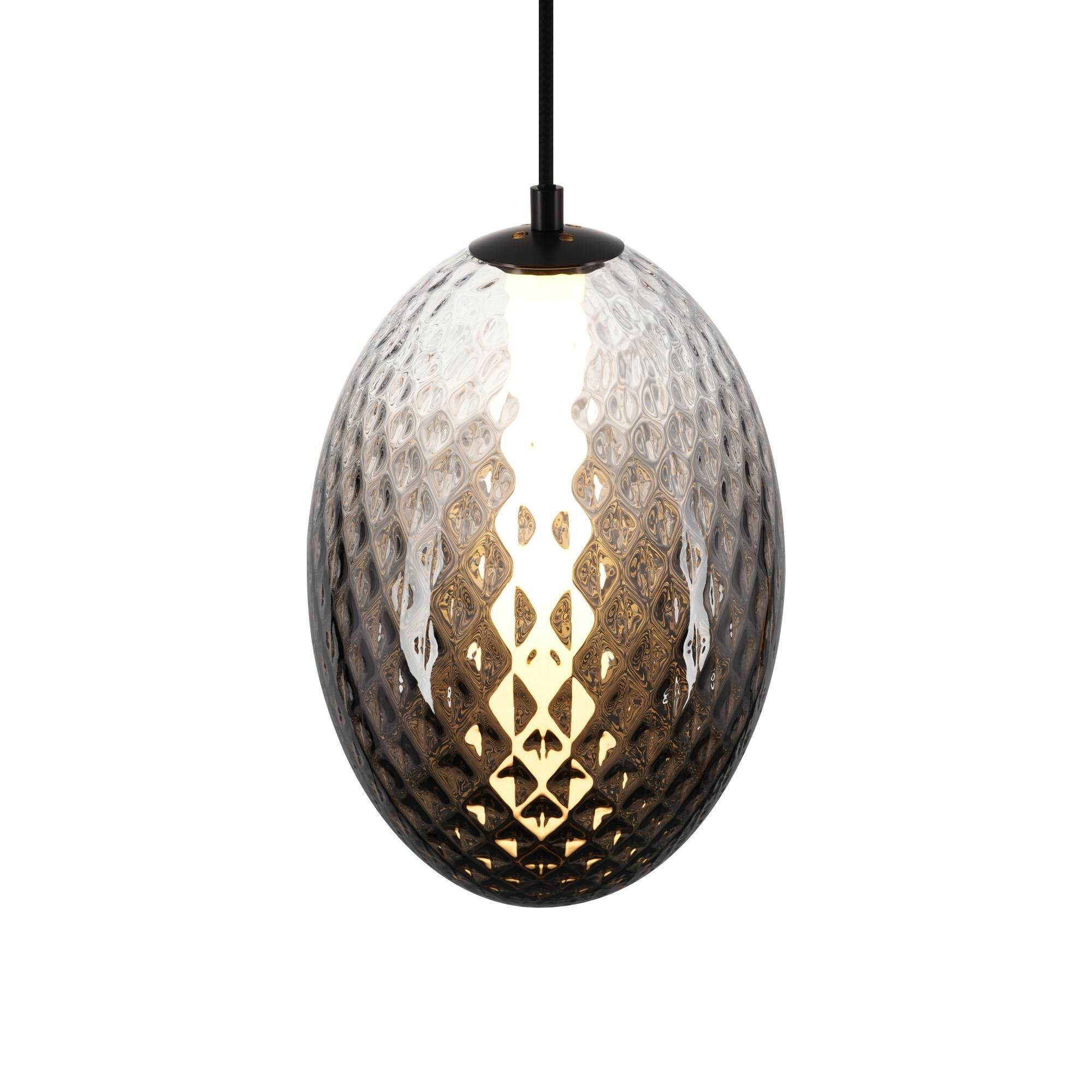 Shown in Smoke finish and Diamond glass