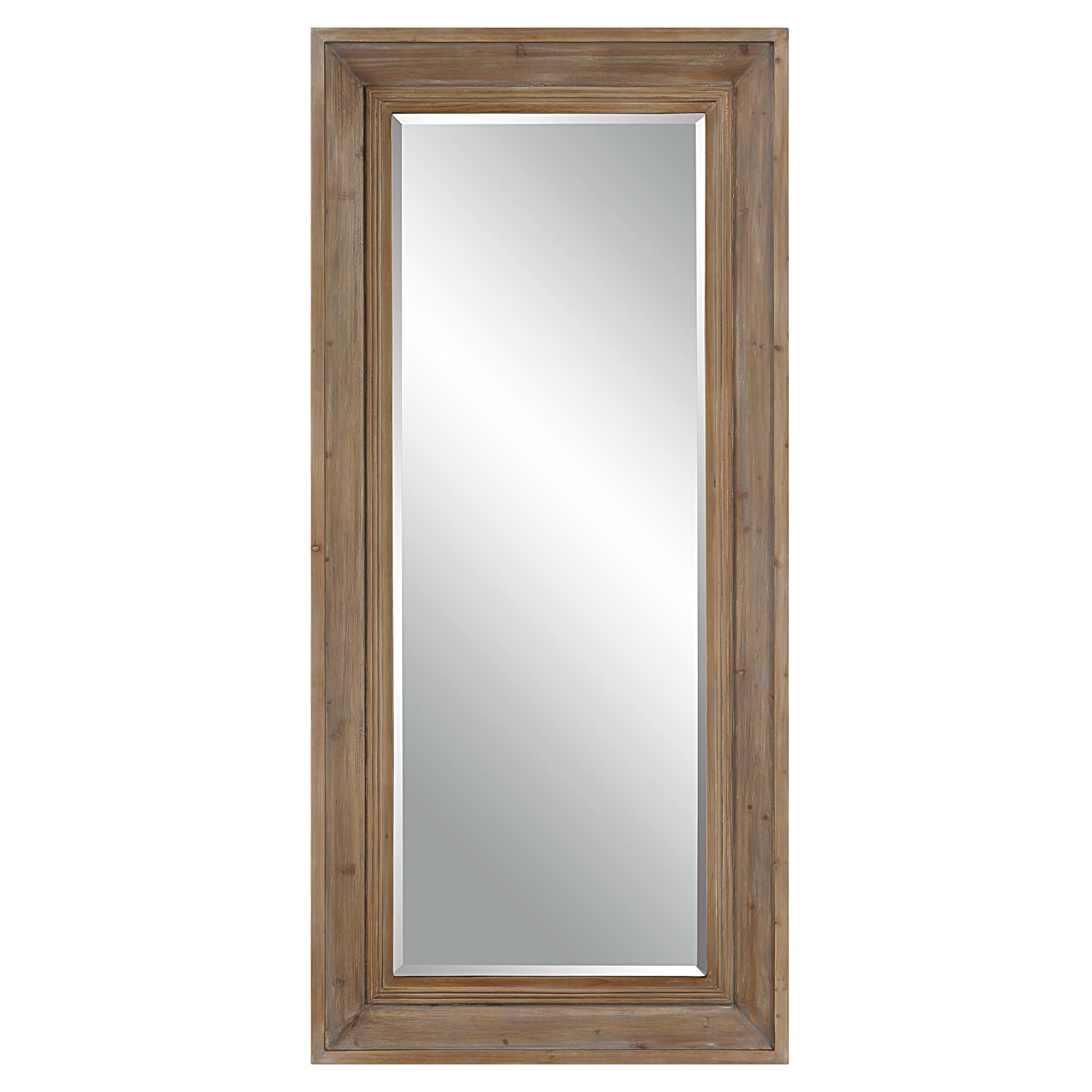 Uttermost Missoula Large Natural Wood Mirror Floor Mirror by Uttermost