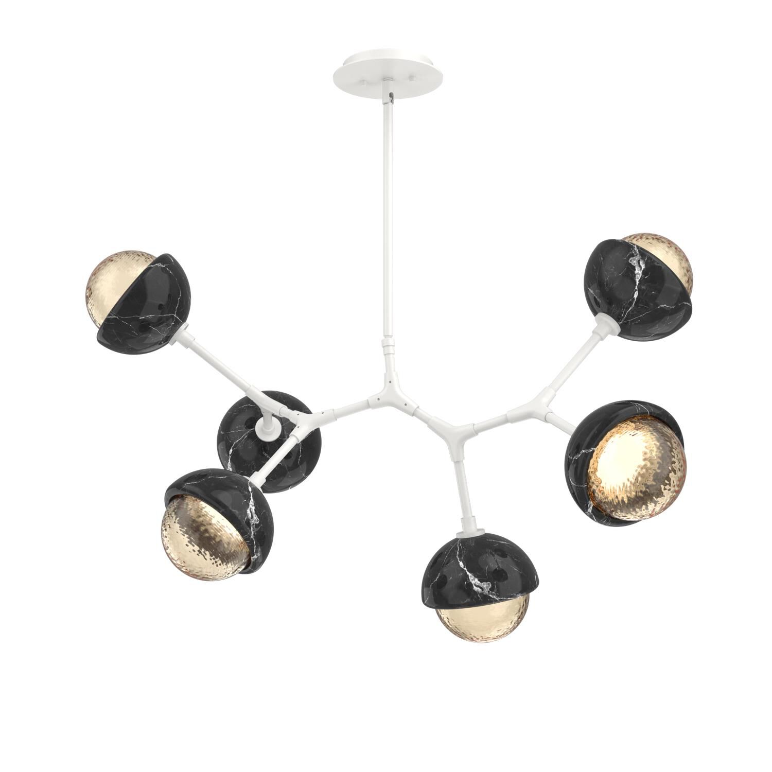 Levi Wilson Cabochon 31 Inch Linear Suspension Light by Hammerton Studio