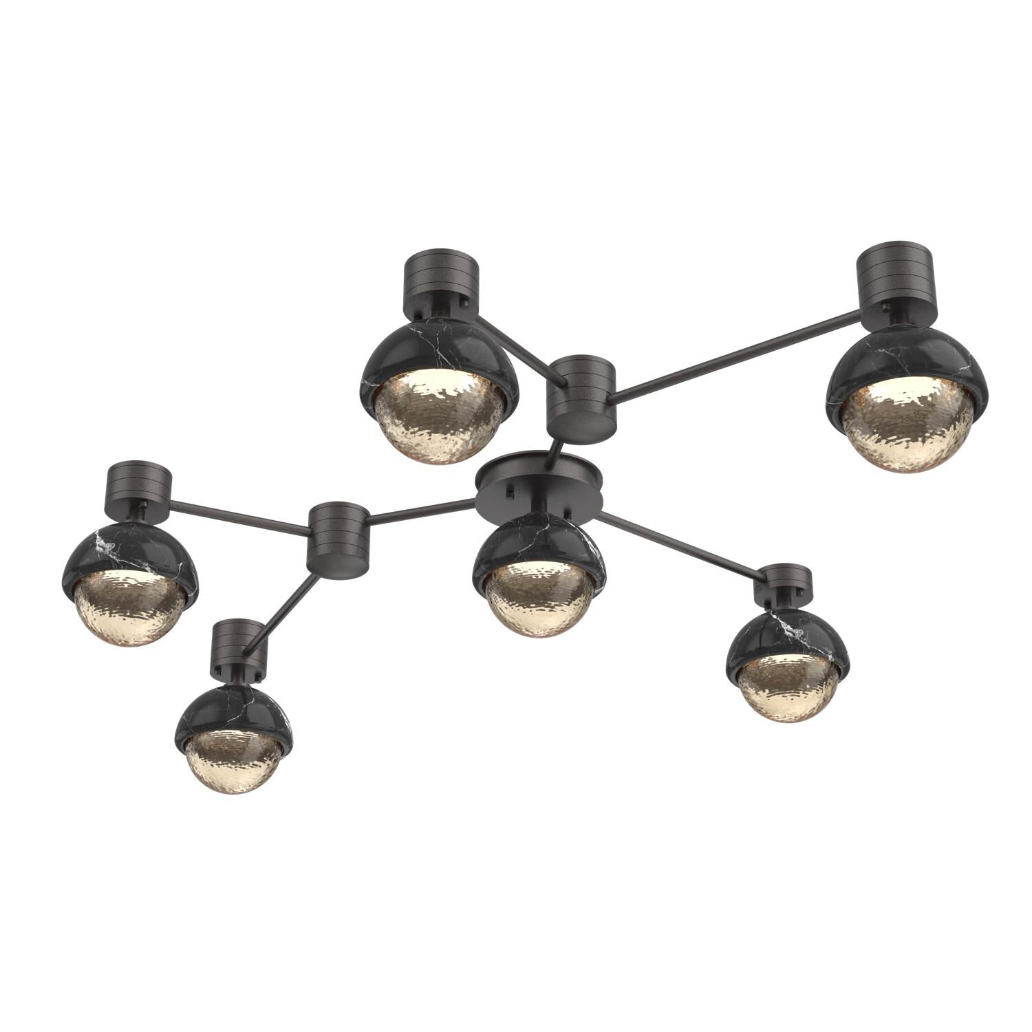Levi Wilson Cabochon 41 Inch Flush Mount by Hammerton Studio