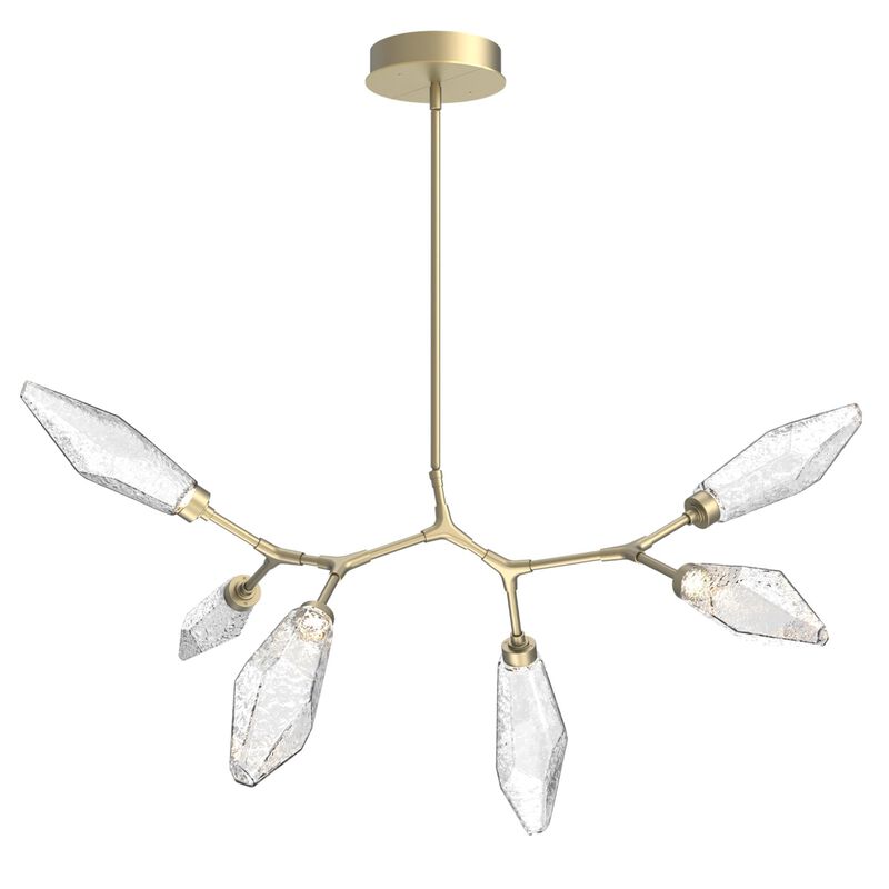 Rock Crystal Linear Suspension Light by Hammerton Studio