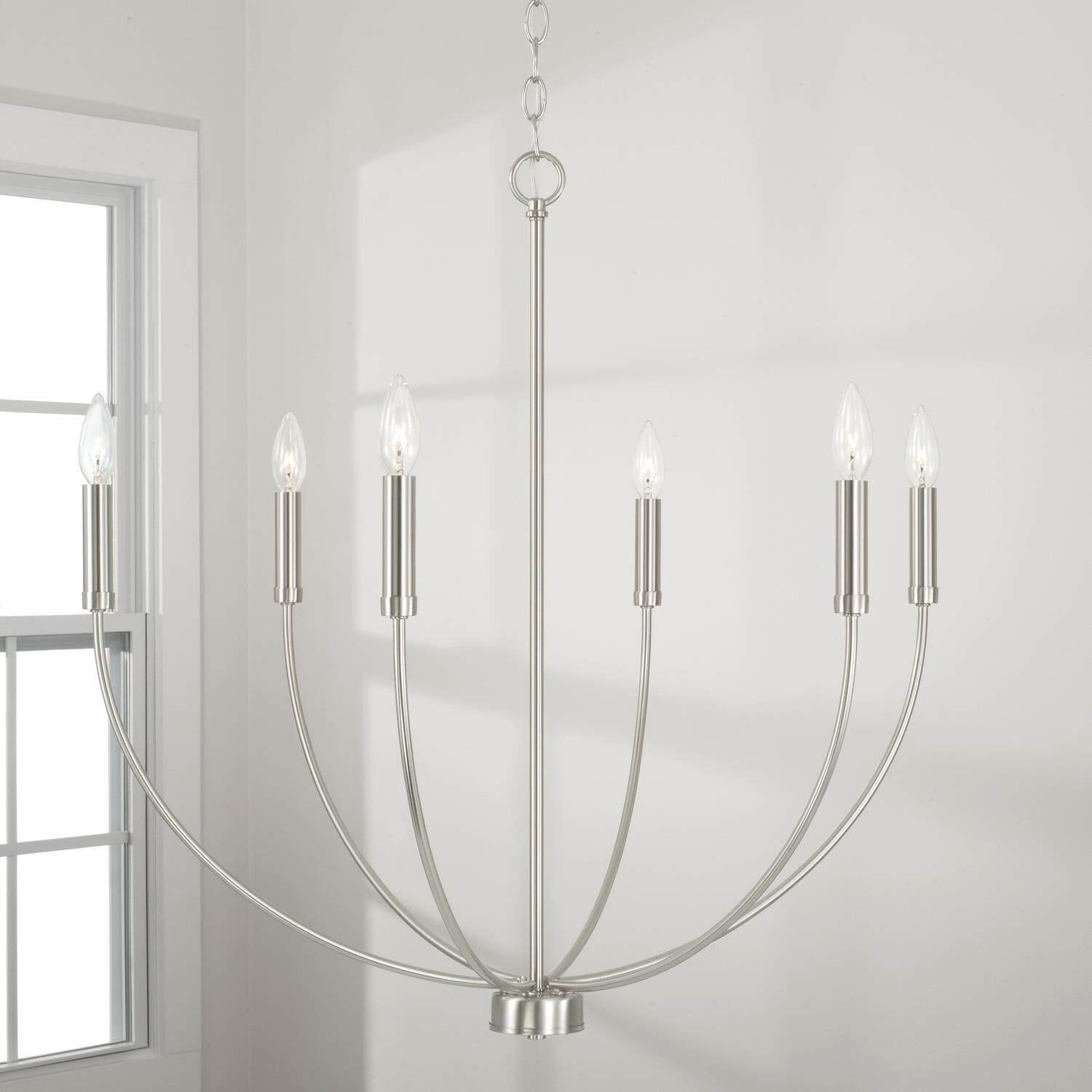 Ansley 30.25 Inch 6 Light Chandelier by Homeplace by Capital Lighting Fixture Company