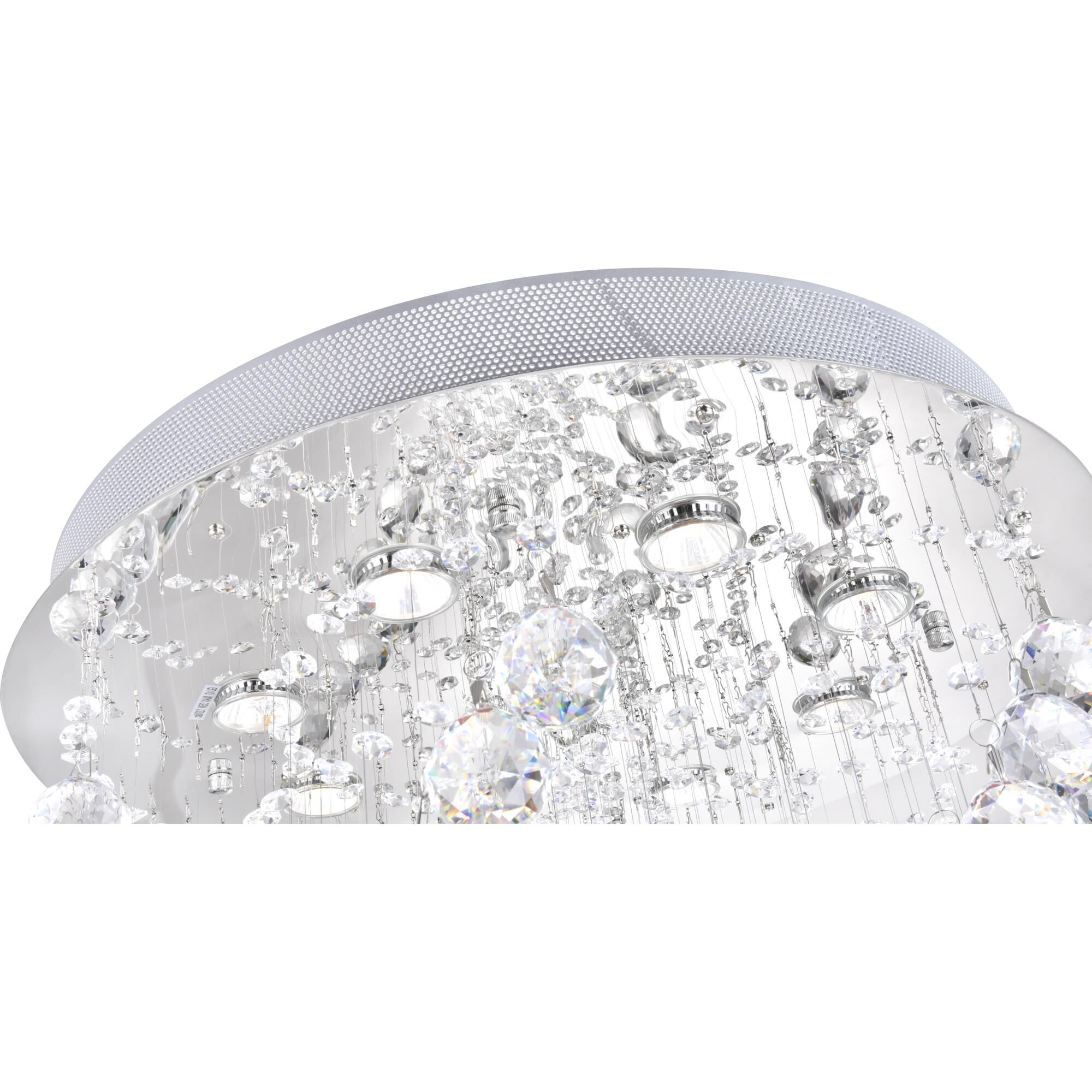 Twister 24 Inch 8 Light Flush Mount by CWI Lighting