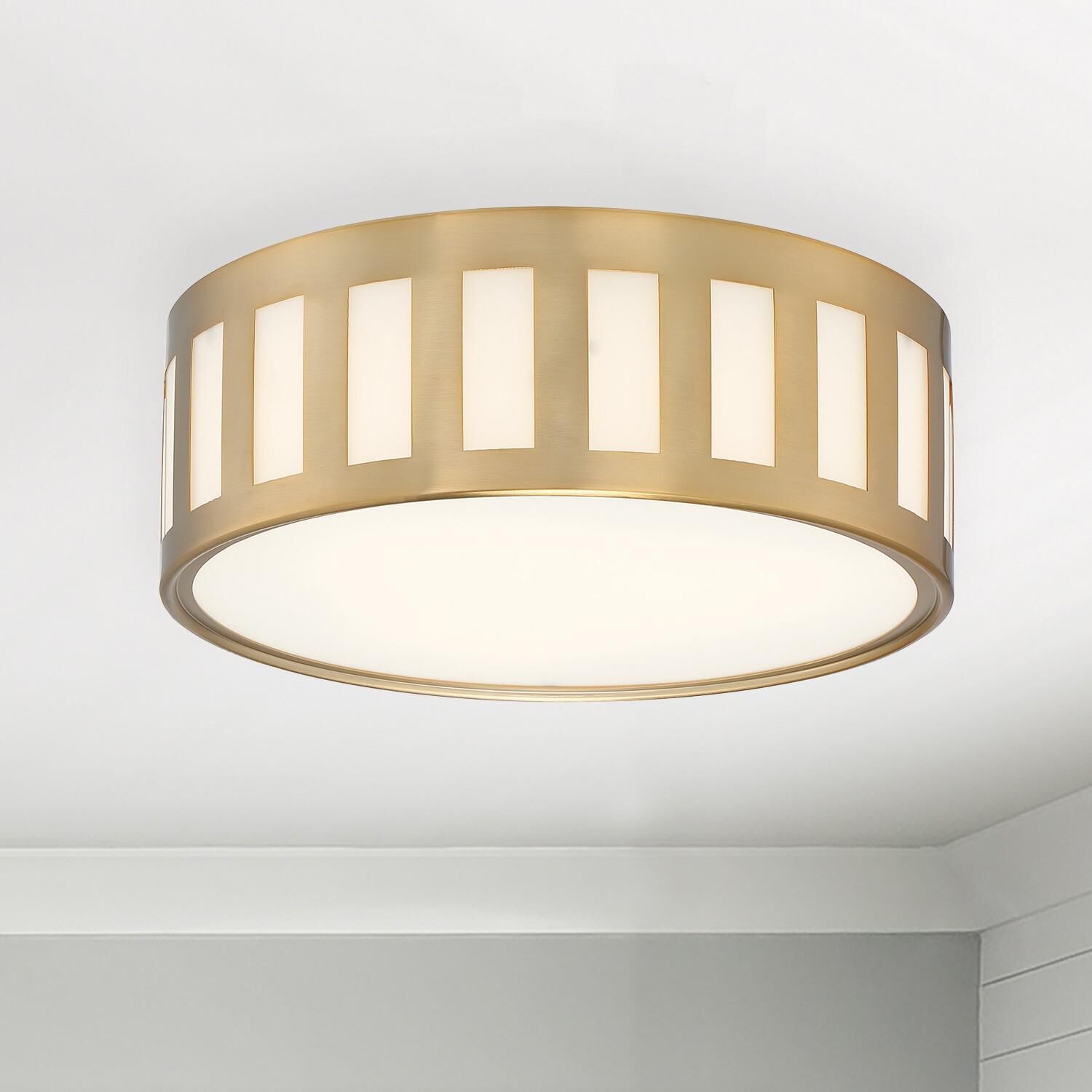 Kendal 14 Inch 3 Light Flush Mount by Crystorama