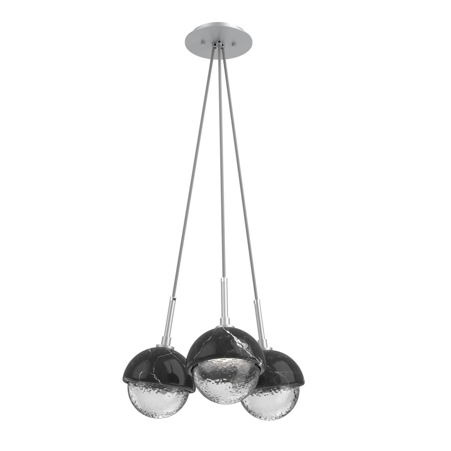 Levi Wilson Cabochon 13 Inch Multi Pendant Light by Hammerton Studio