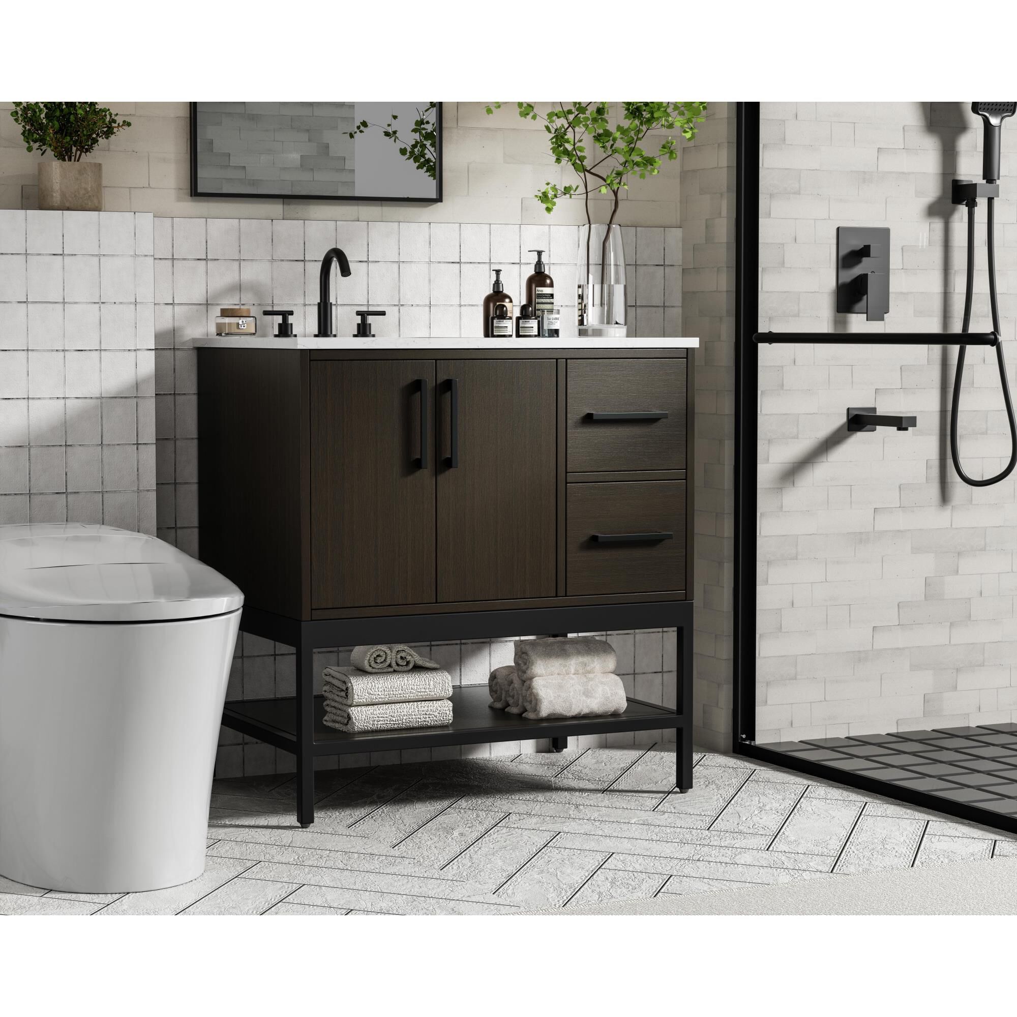 Lennox 0 Inch Bath Vanity by Elegant Dcor