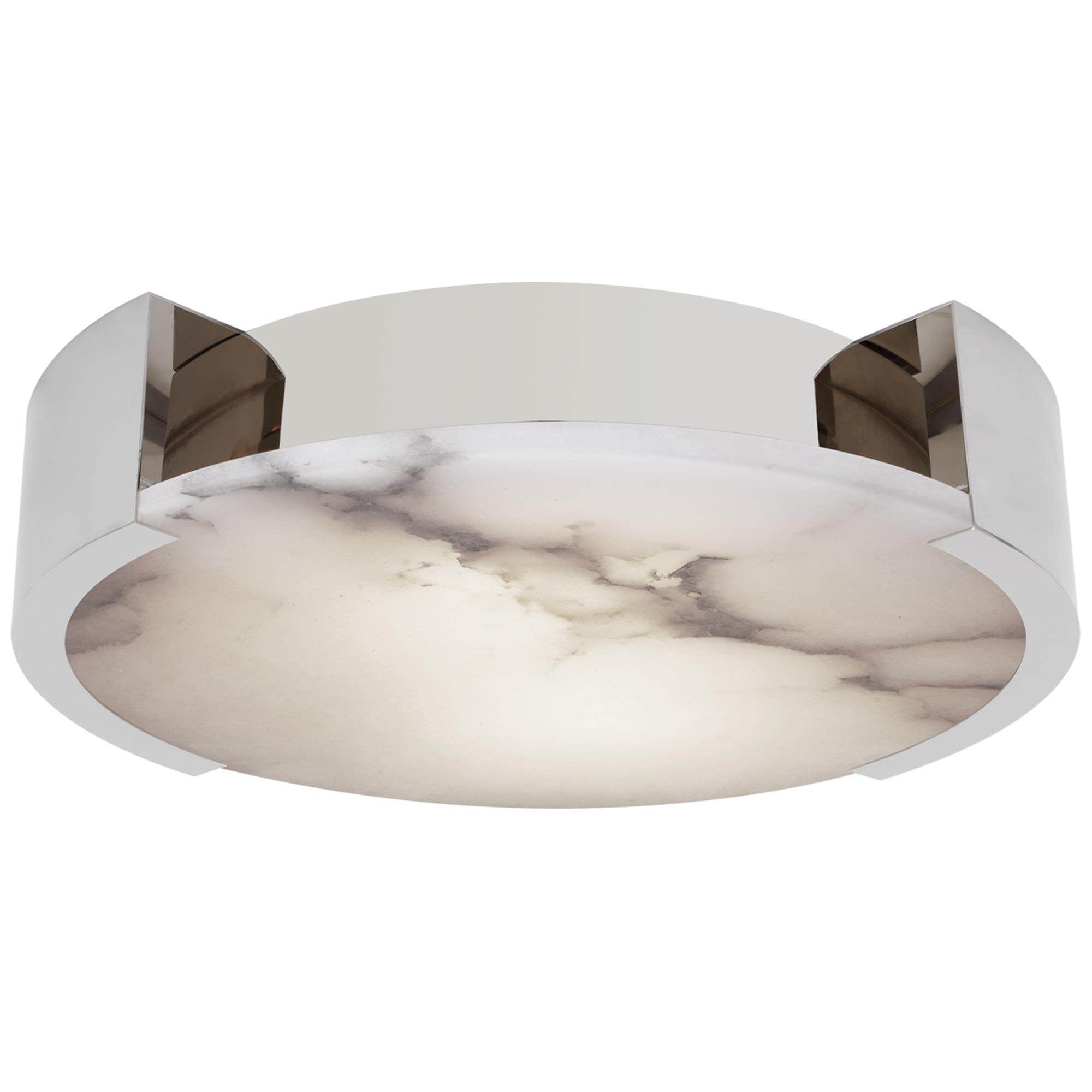 Shown in Polished Nickel finish and Alabaster shade
