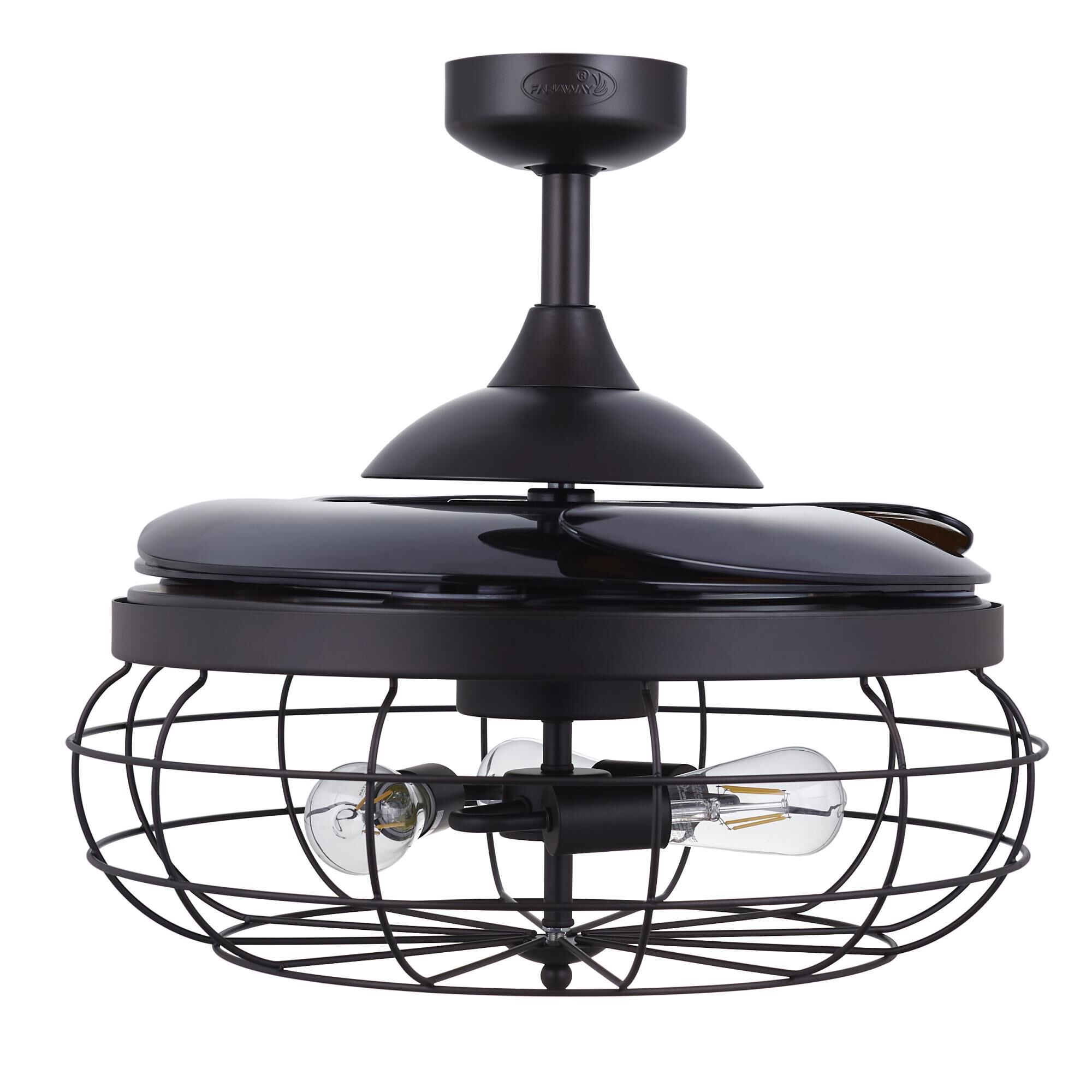 Industri 48 Inch Ceiling Fan with Light Kit by Beacon Lighting