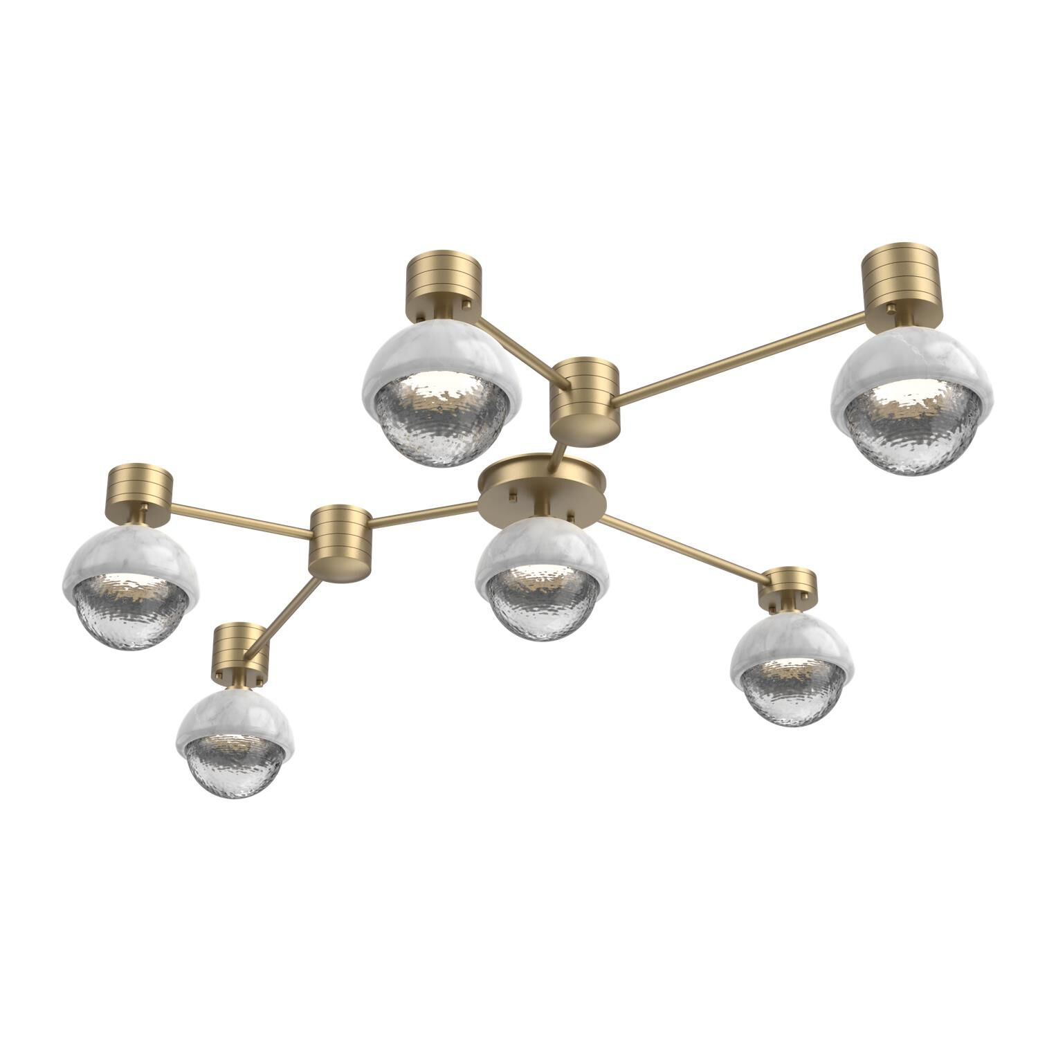 Levi Wilson Cabochon 41 Inch Flush Mount by Hammerton Studio