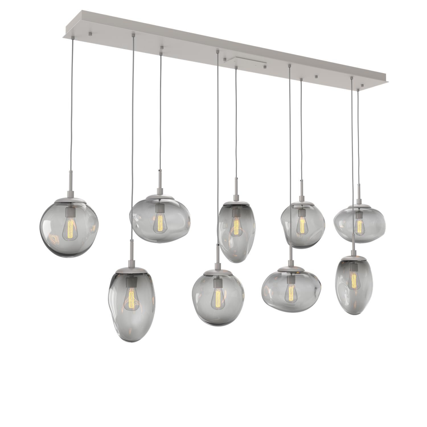 Levi Wilson Nebula 70 Inch 9 Light Linear Suspension Light by Hammerton Studio