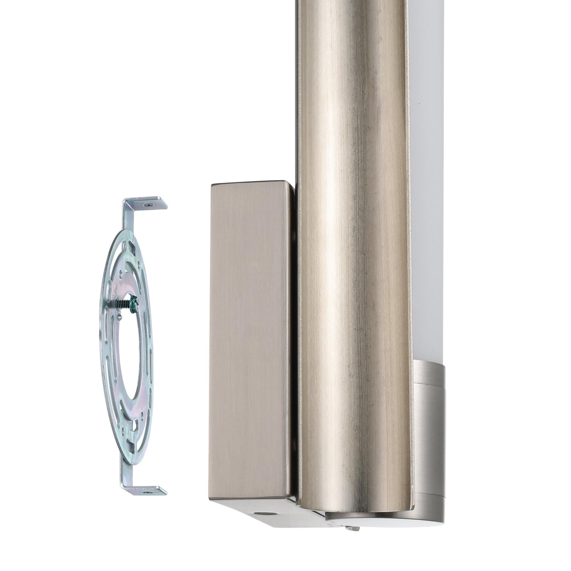 Shown in Brushed Nickel finish and Etched Opal glass