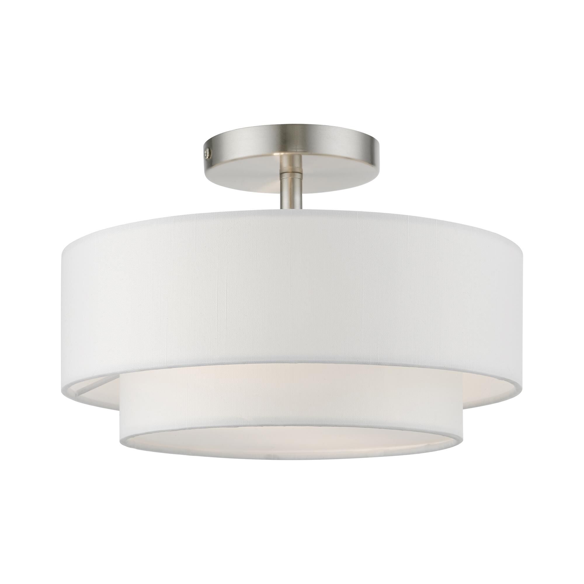 Meridian 12 Inch 2 Light Semi Flush Mount by Livex Lighting