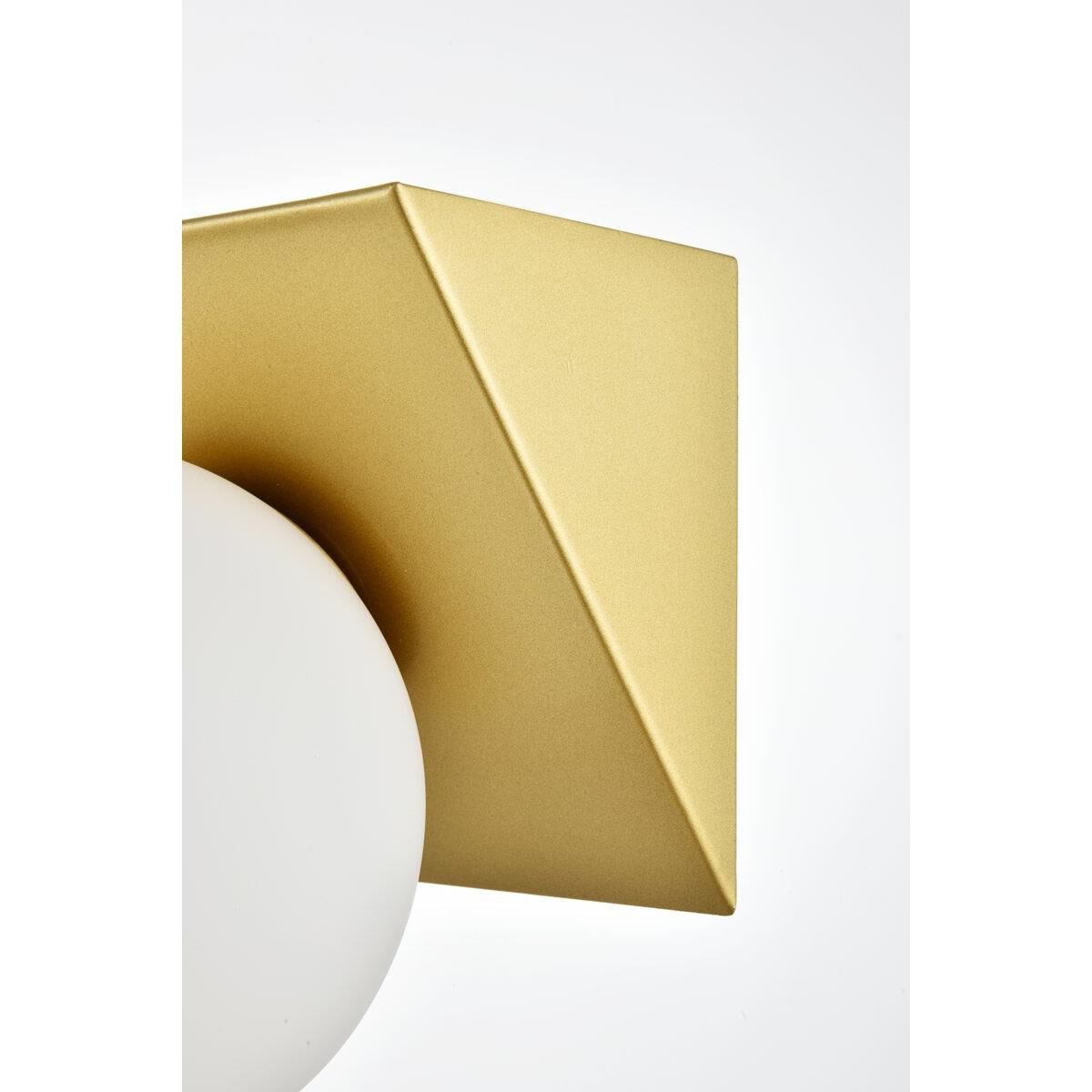 Shown in Brass  finish and Frosted White glass