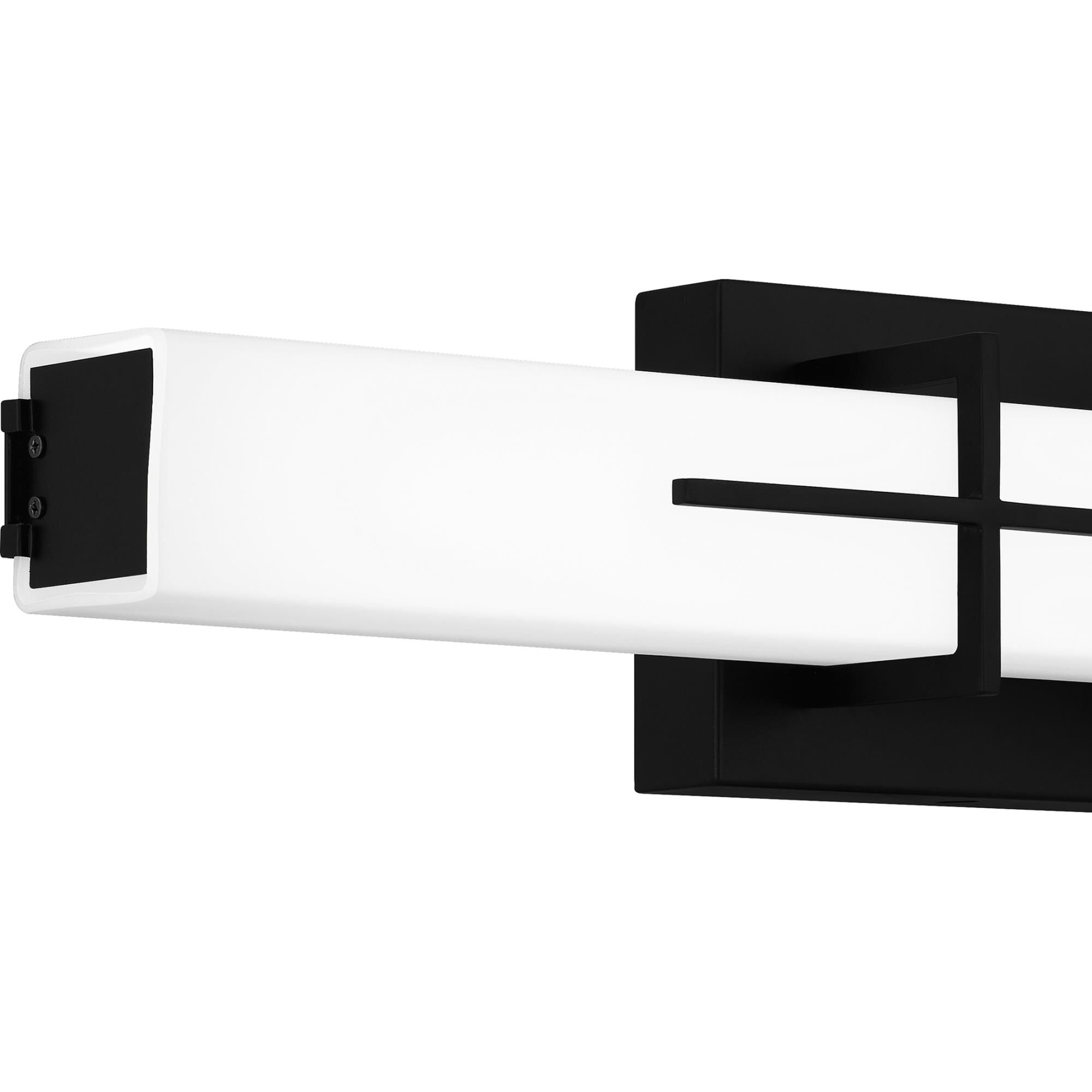 Shown in Matte Black finish and Opal Etched glass