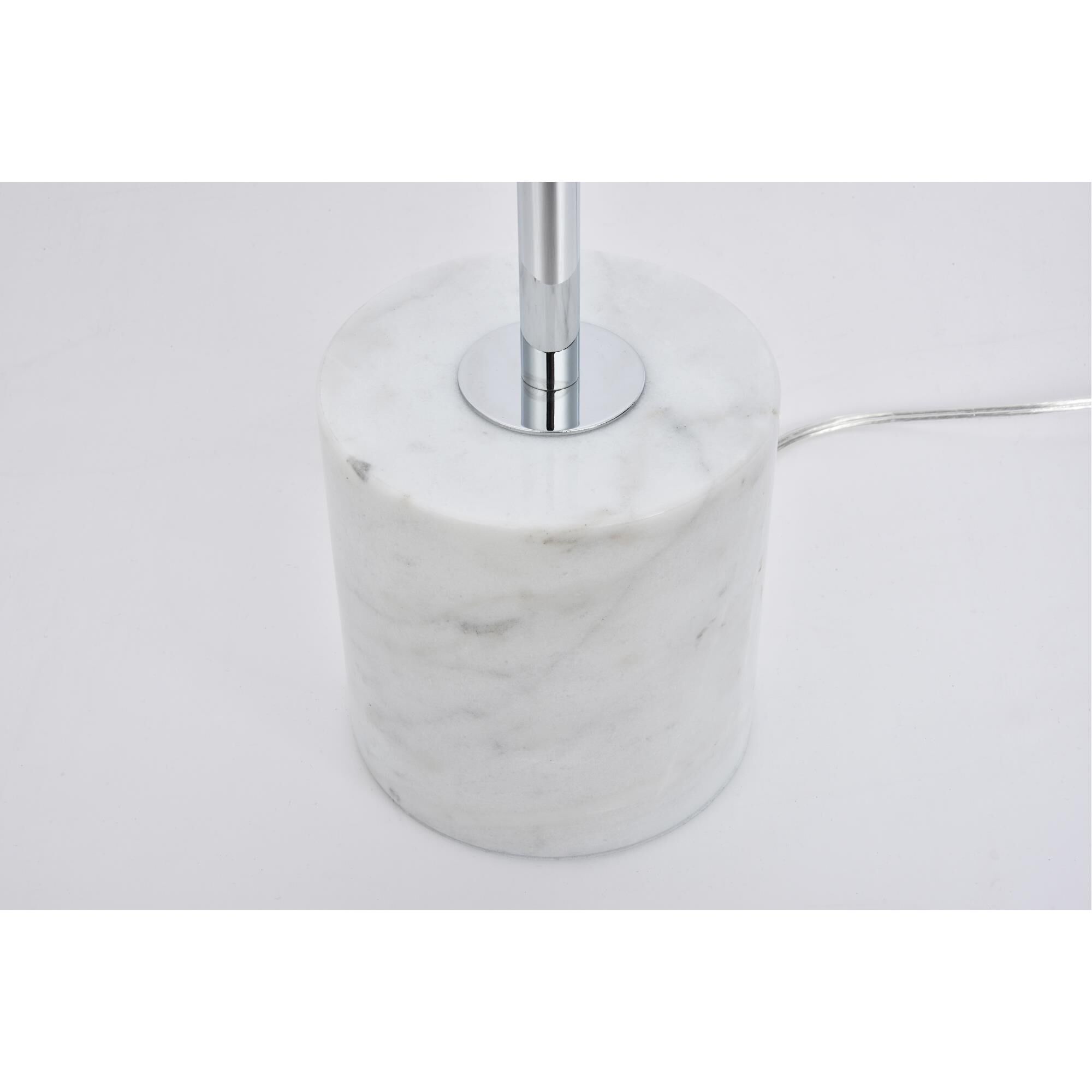 Shown in Chrome finish and Frosted White  glass