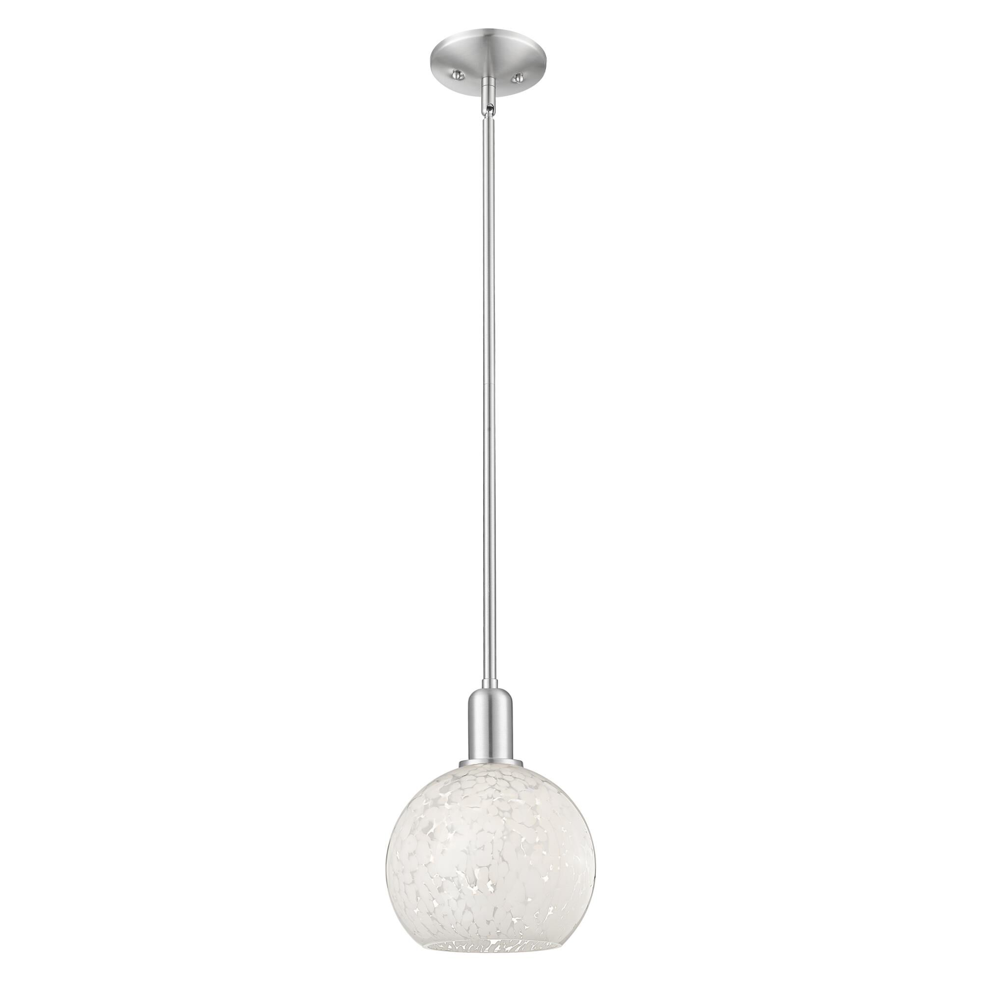 Bruno Marashlian White Mouchette 8 Inch Mini Pendant by Innovations Lighting