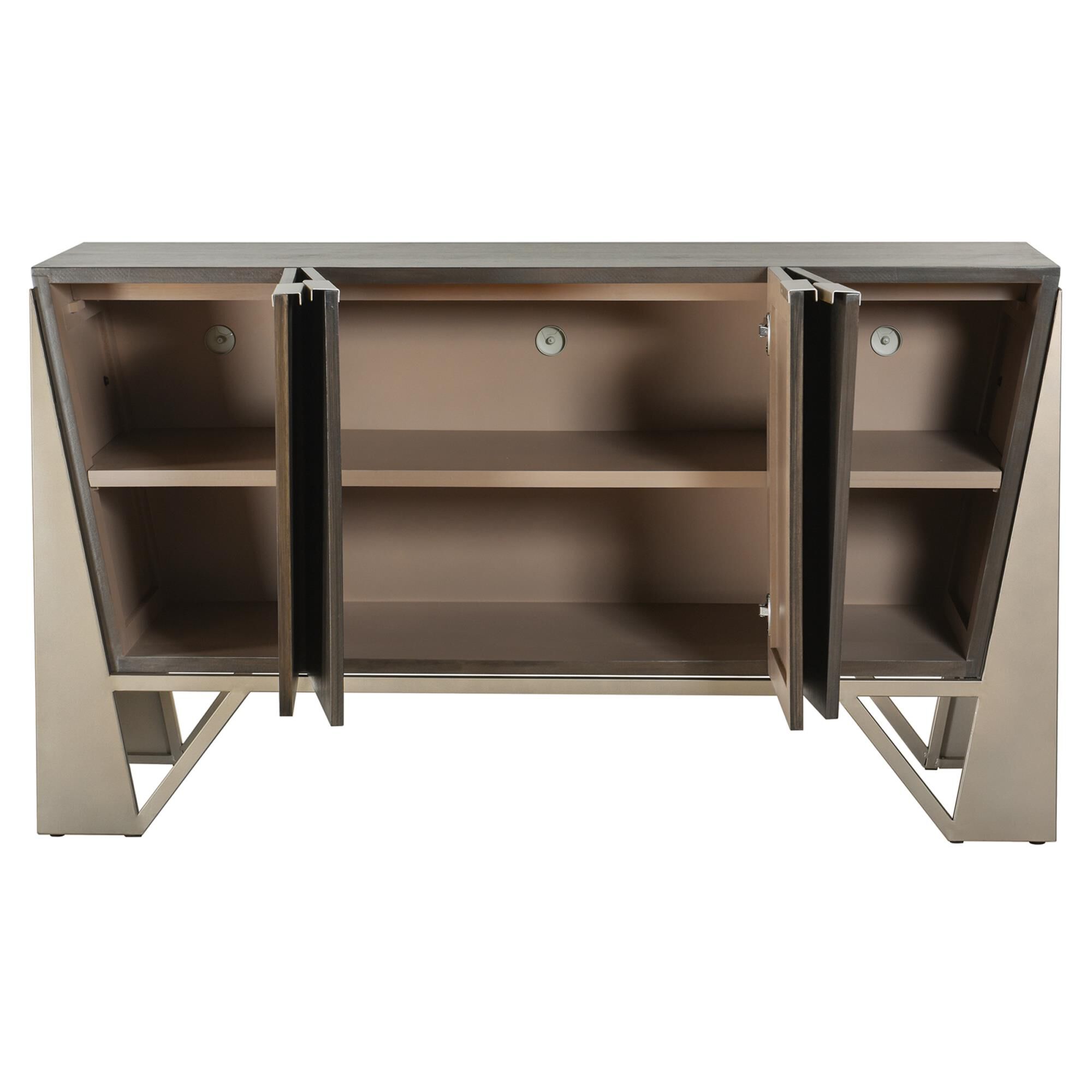 Norman Wyatt 60 Inch Storage Cabinet by Stylecraft