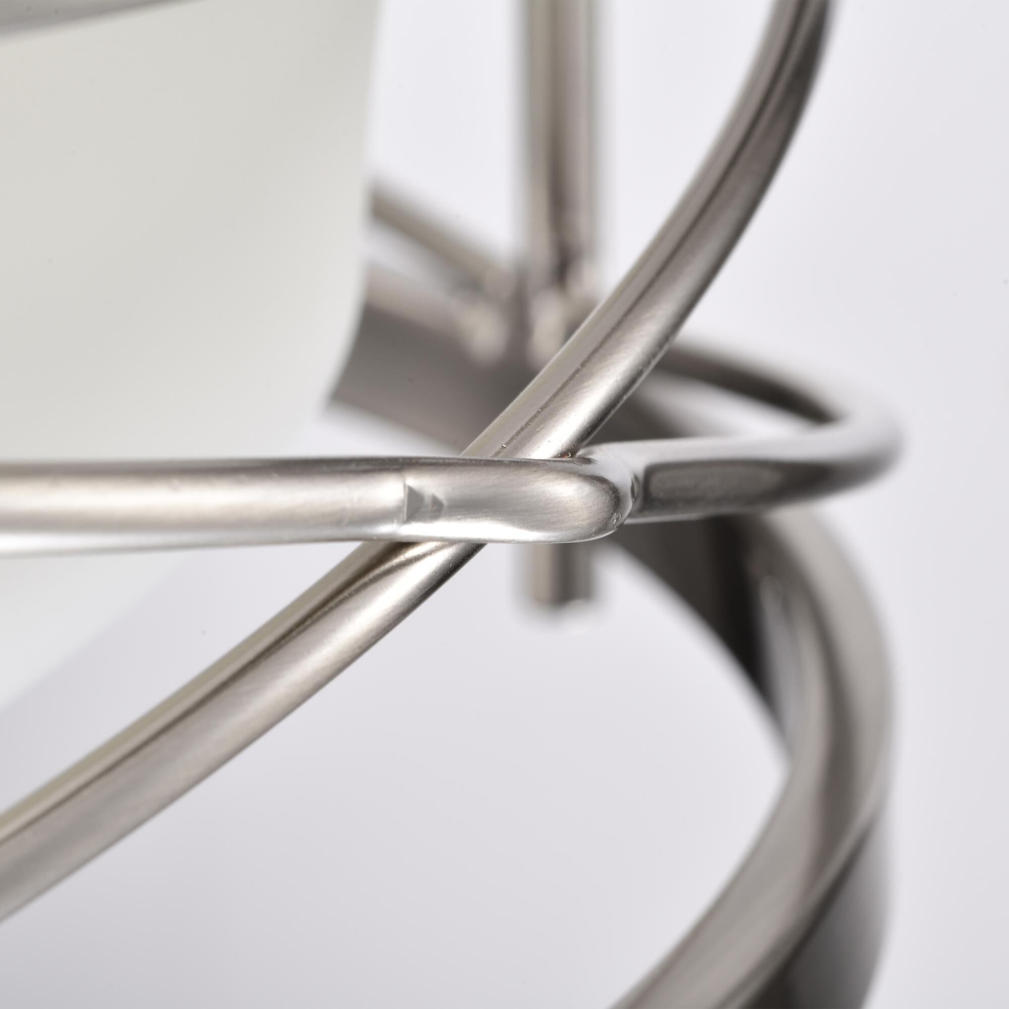 Shown in Brushed Nickel finish and Etched Opal glass