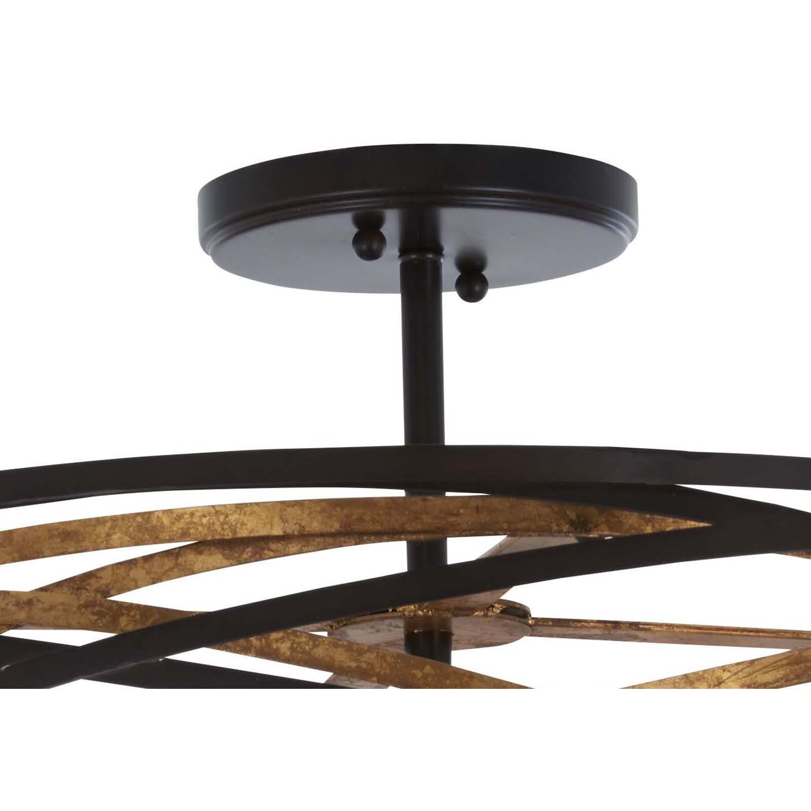 Vortic Flow 20 Inch 5 Light Semi Flush Mount by Minka Lavery