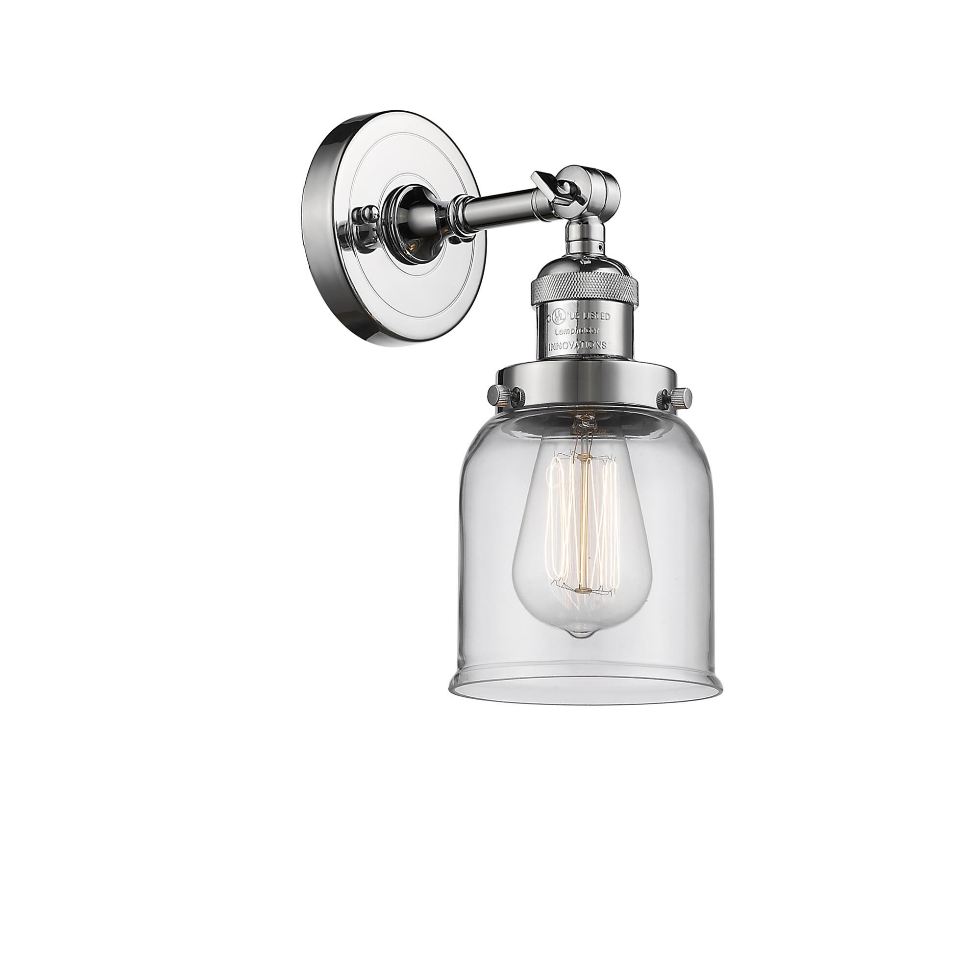 Shown in Polished Chrome finish and Clear glass