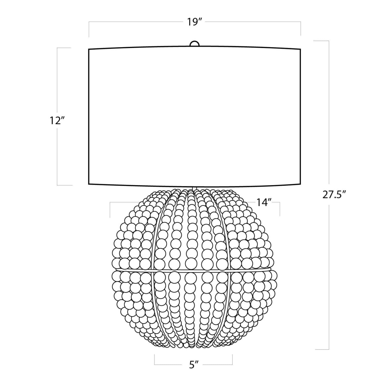 Shown in Grey finish and Linen shade