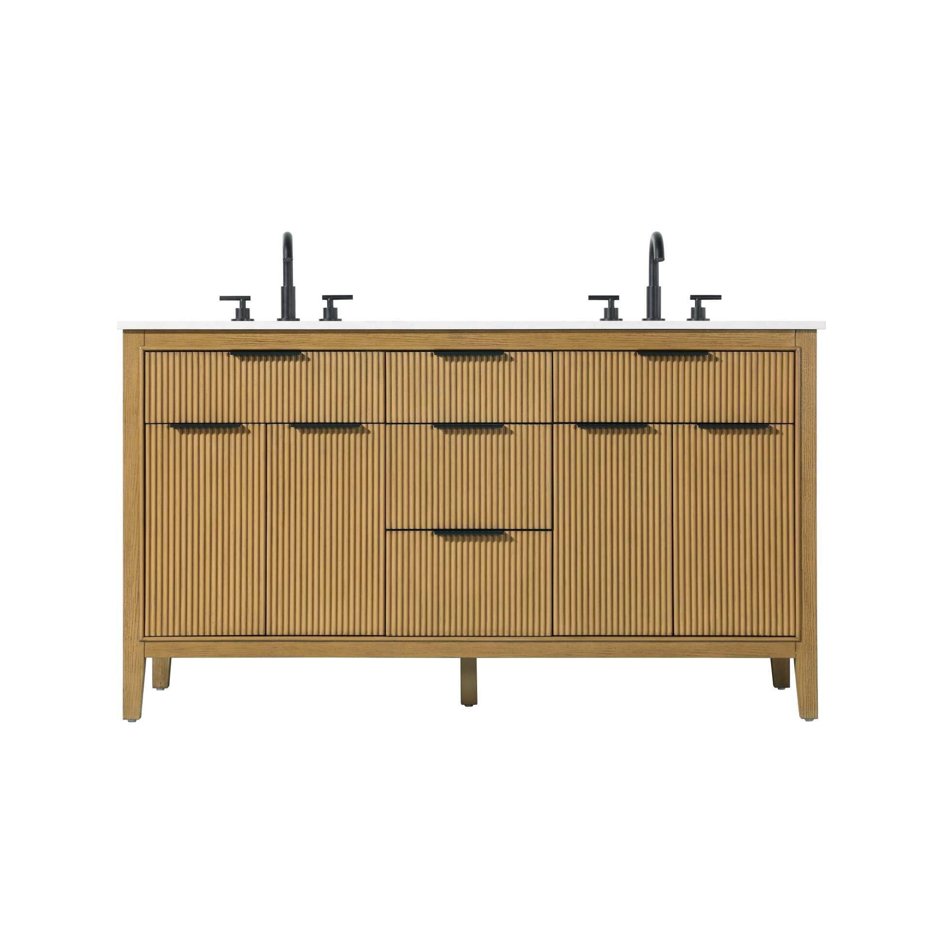 Langston 60 Inch Bath Vanity by Elegant Decor