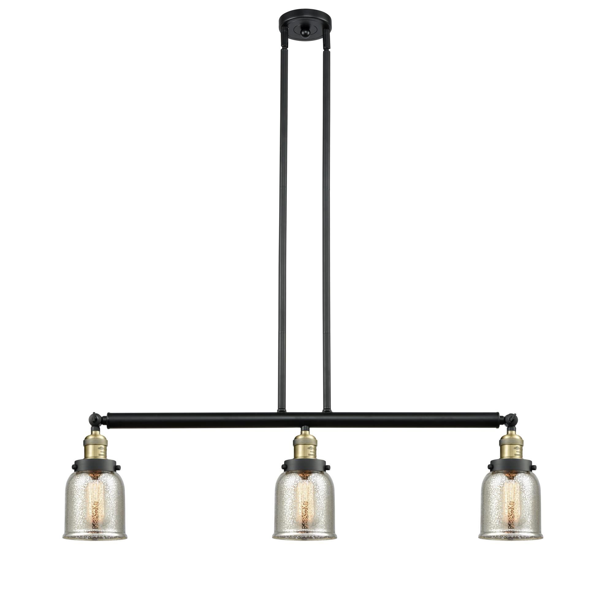 Bruno Marashlian Small Bell 36 Inch 3 Light Linear Suspension Light by Innovations Lighting