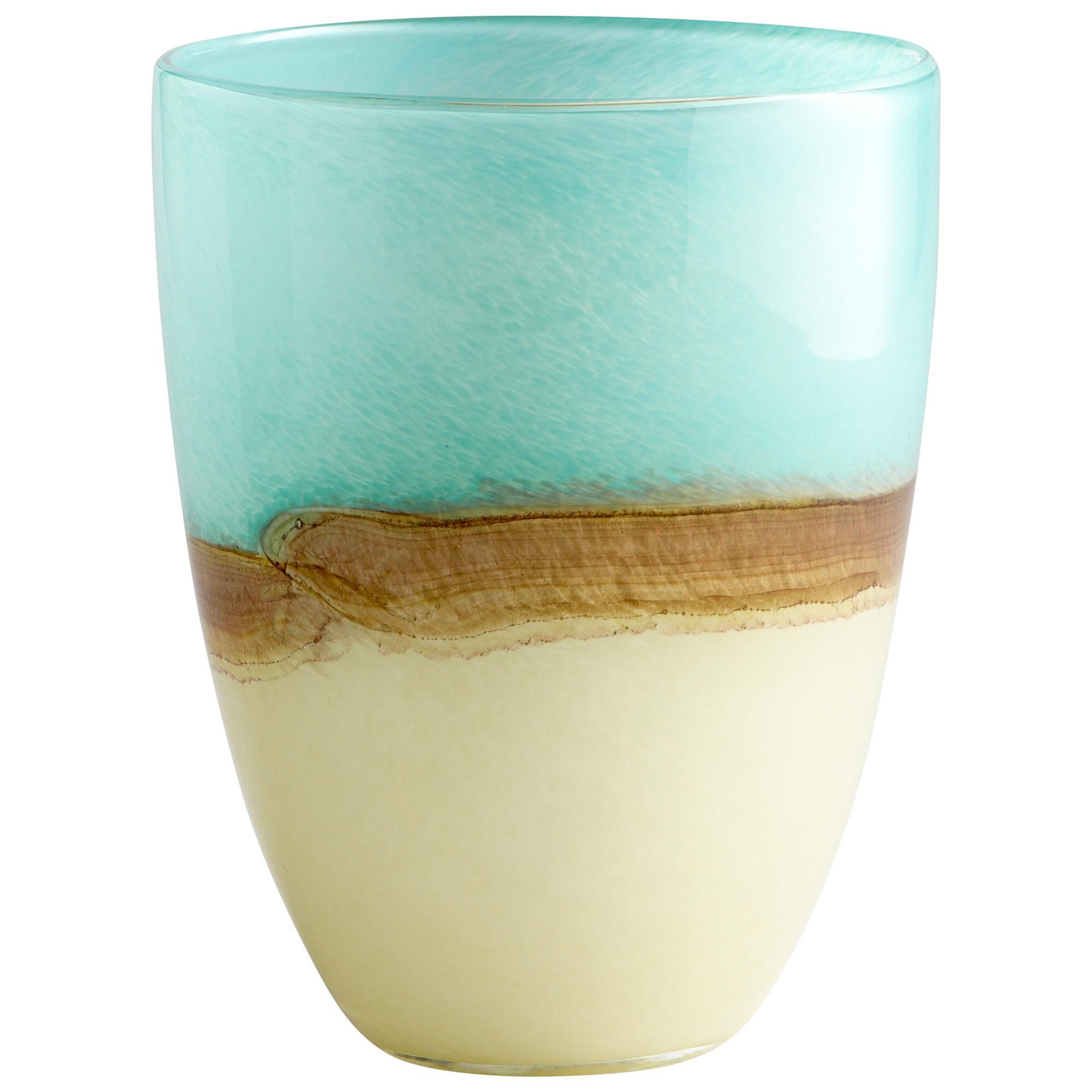 Turquoise Earth Vase,