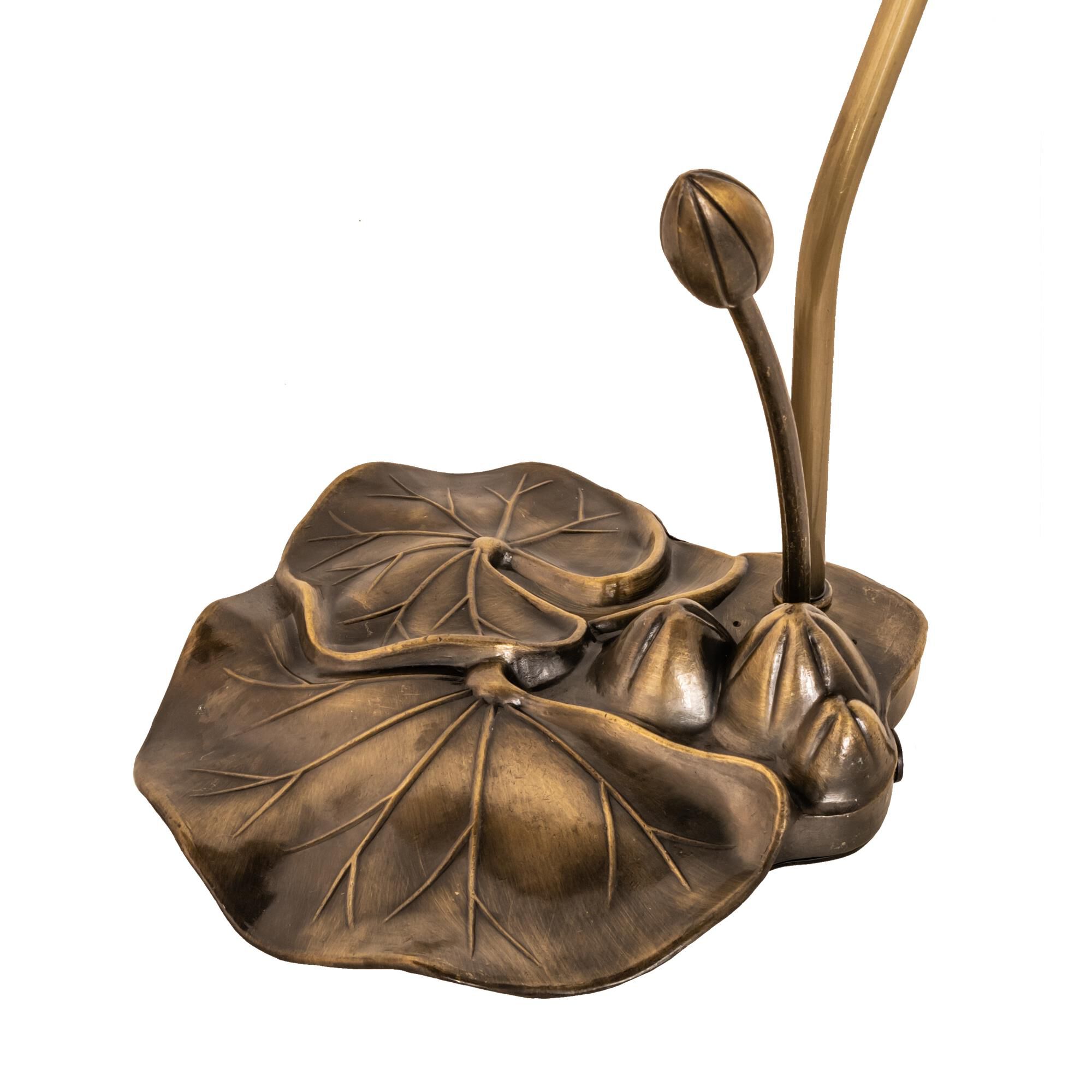 Stained Glass Pond Lily 16 Inch Accent Lamp by Meyda Lighting