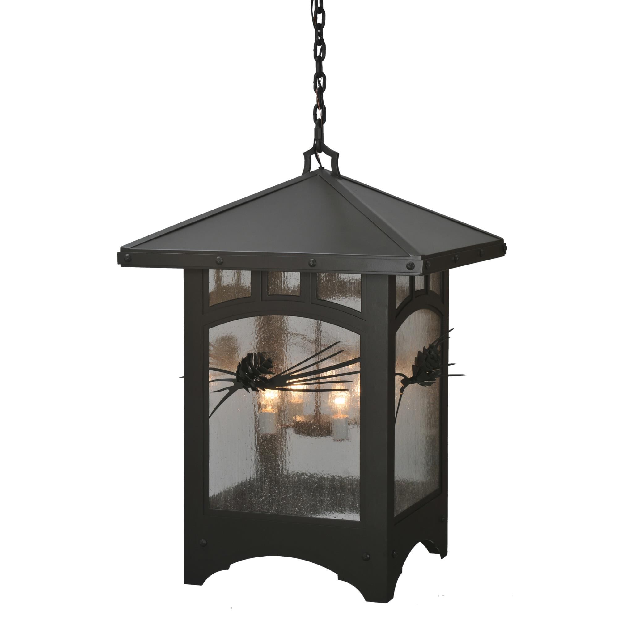 Lone Pine 37 Inch Cage Pendant by Meyda Lighting