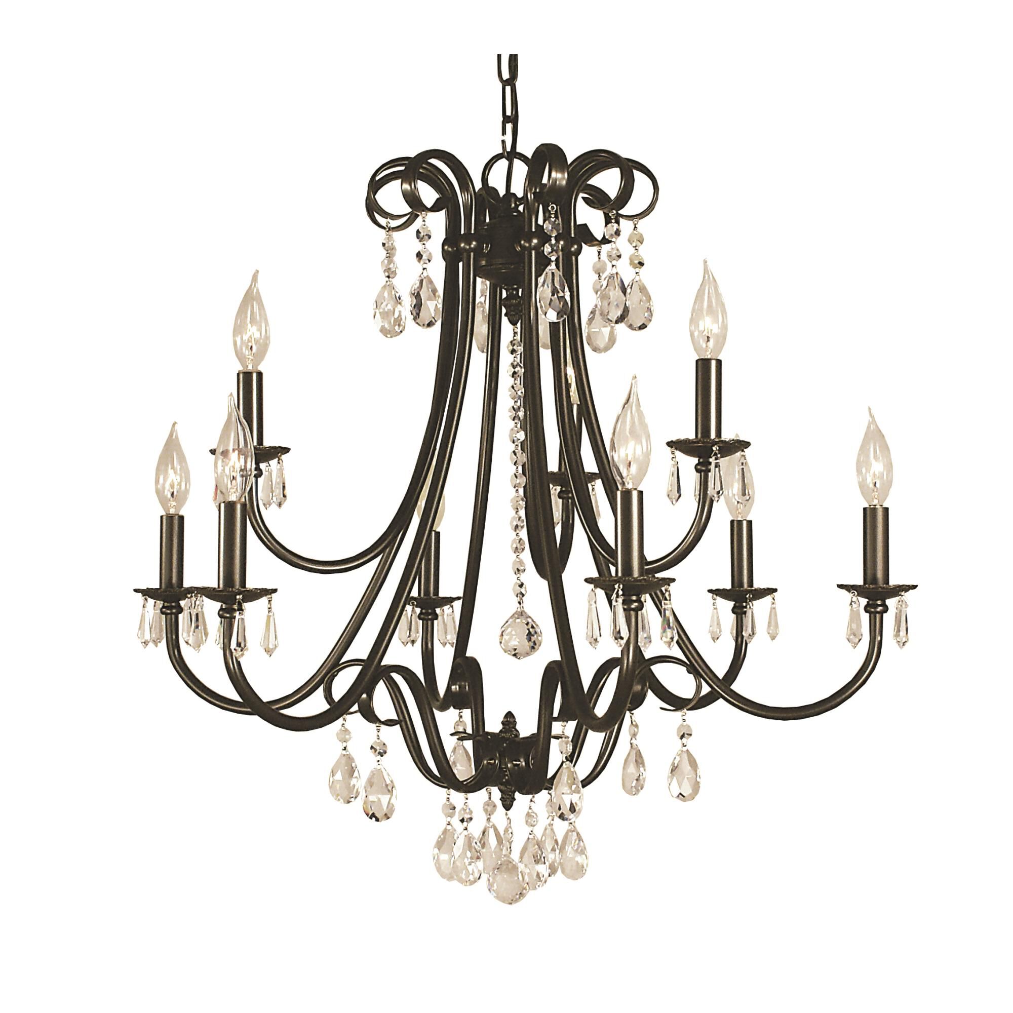 Liebestraum 27 Inch 9 Light Chandelier by Framburg