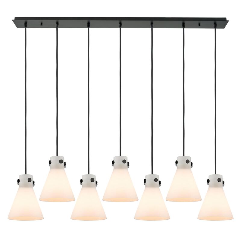 Bruno Marashlian Newton Cone 51 Inch 7 Light Linear Suspension Light by Innovations Lighting