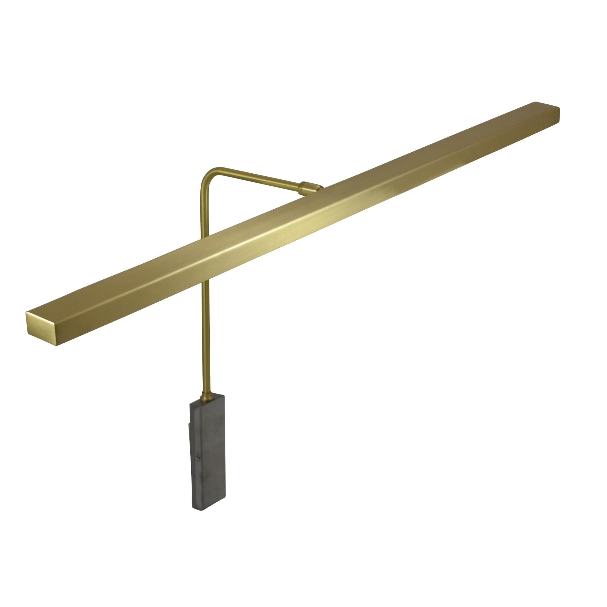 Shown in Satin Brass finish and Metal shade