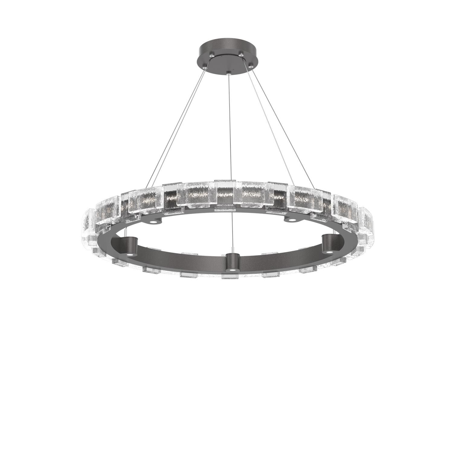 Shown in Graphite finish and Clear glass