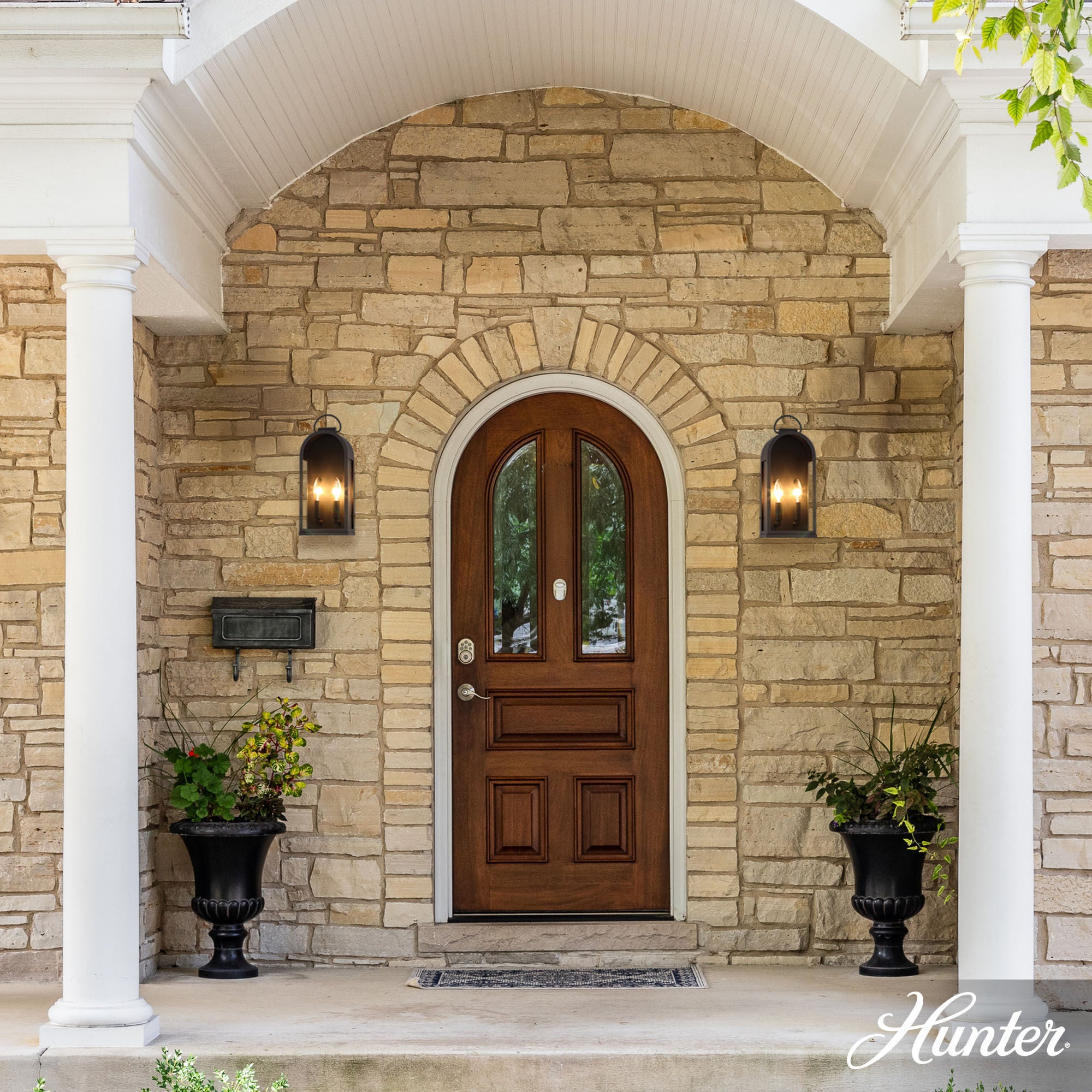 Kendra Bell 16 Inch Outdoor Wall Light,