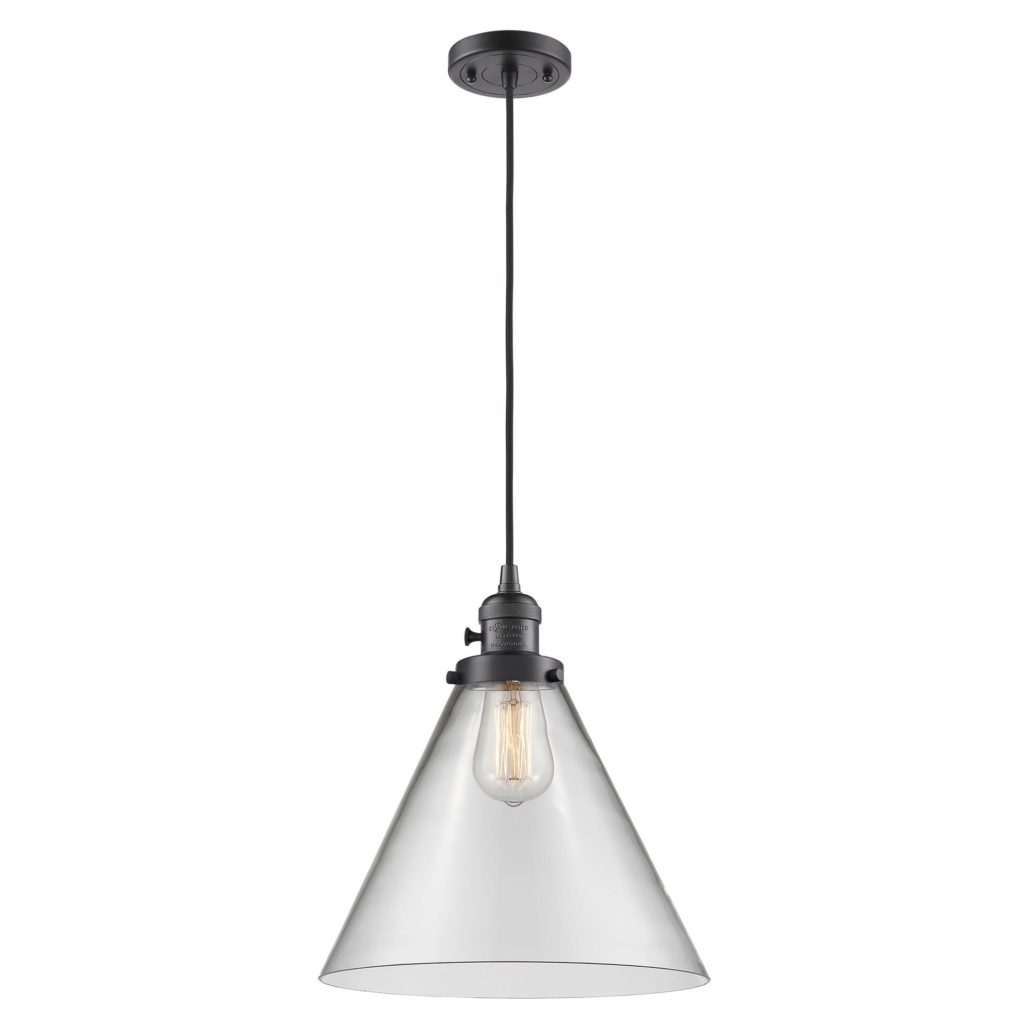 Shown in Oil Rubbed Bronze finish and Clear glass