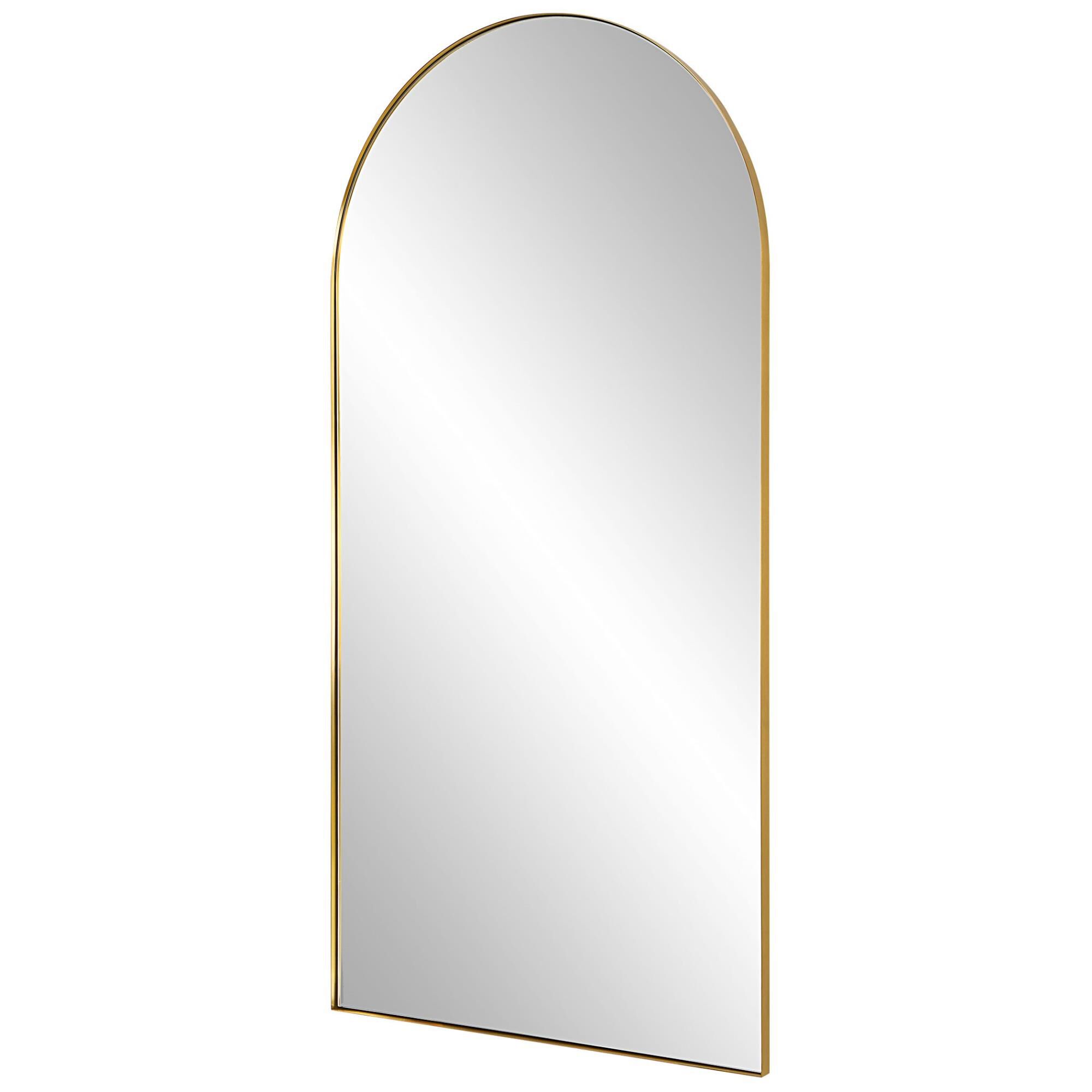 Uttermost Crosley Antique Brass Arch Mirror Decorative Mirrors by Uttermost