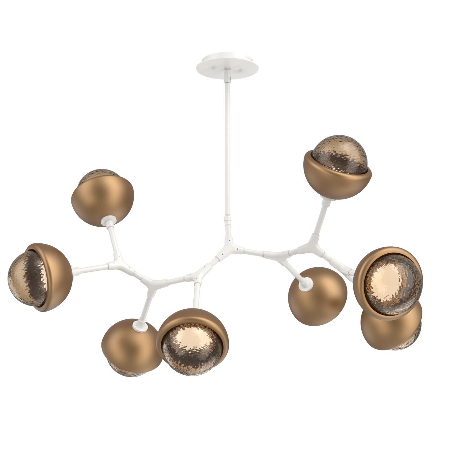Levi Wilson Cabochon 38 Inch Linear Suspension Light by Hammerton Studio