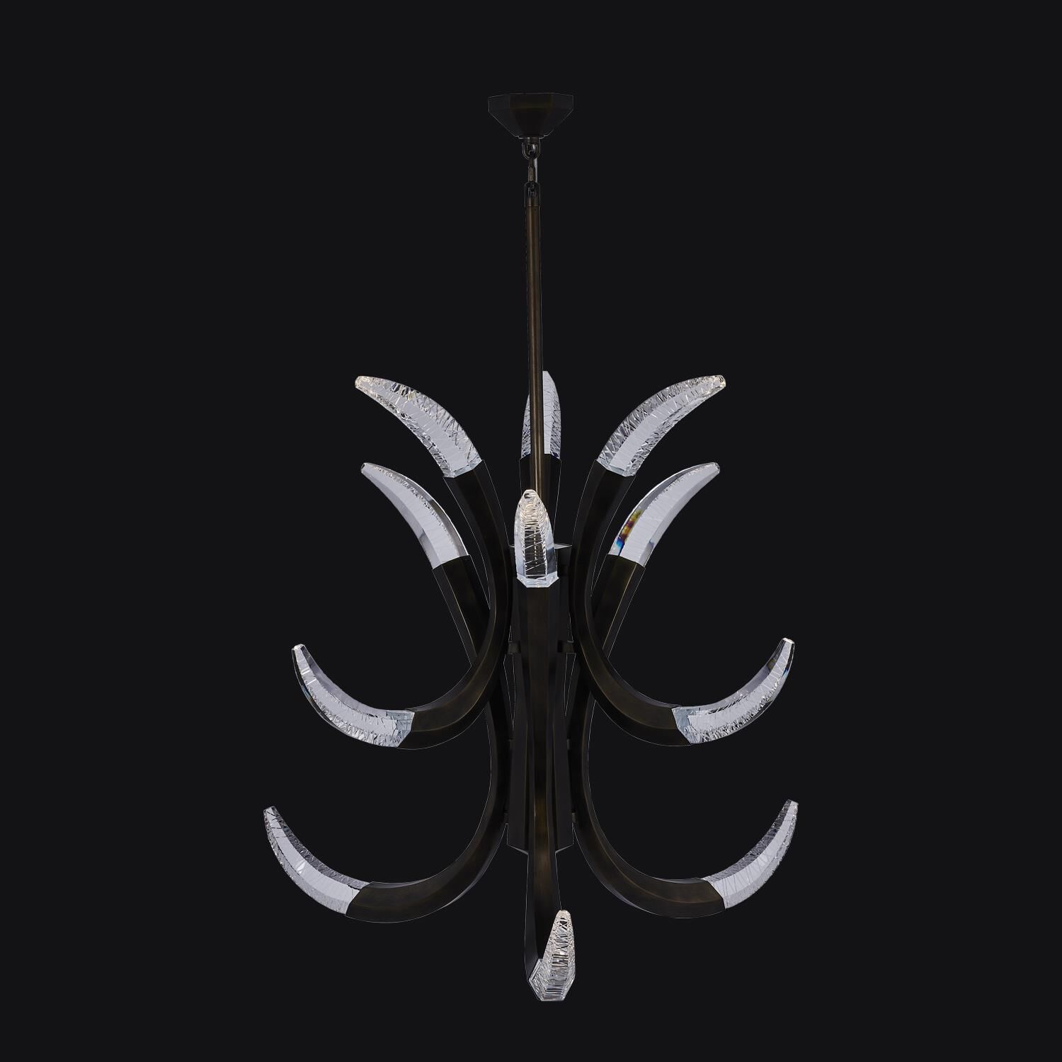 Shown in Vintage Bronze finish and Firenze Clear crystal