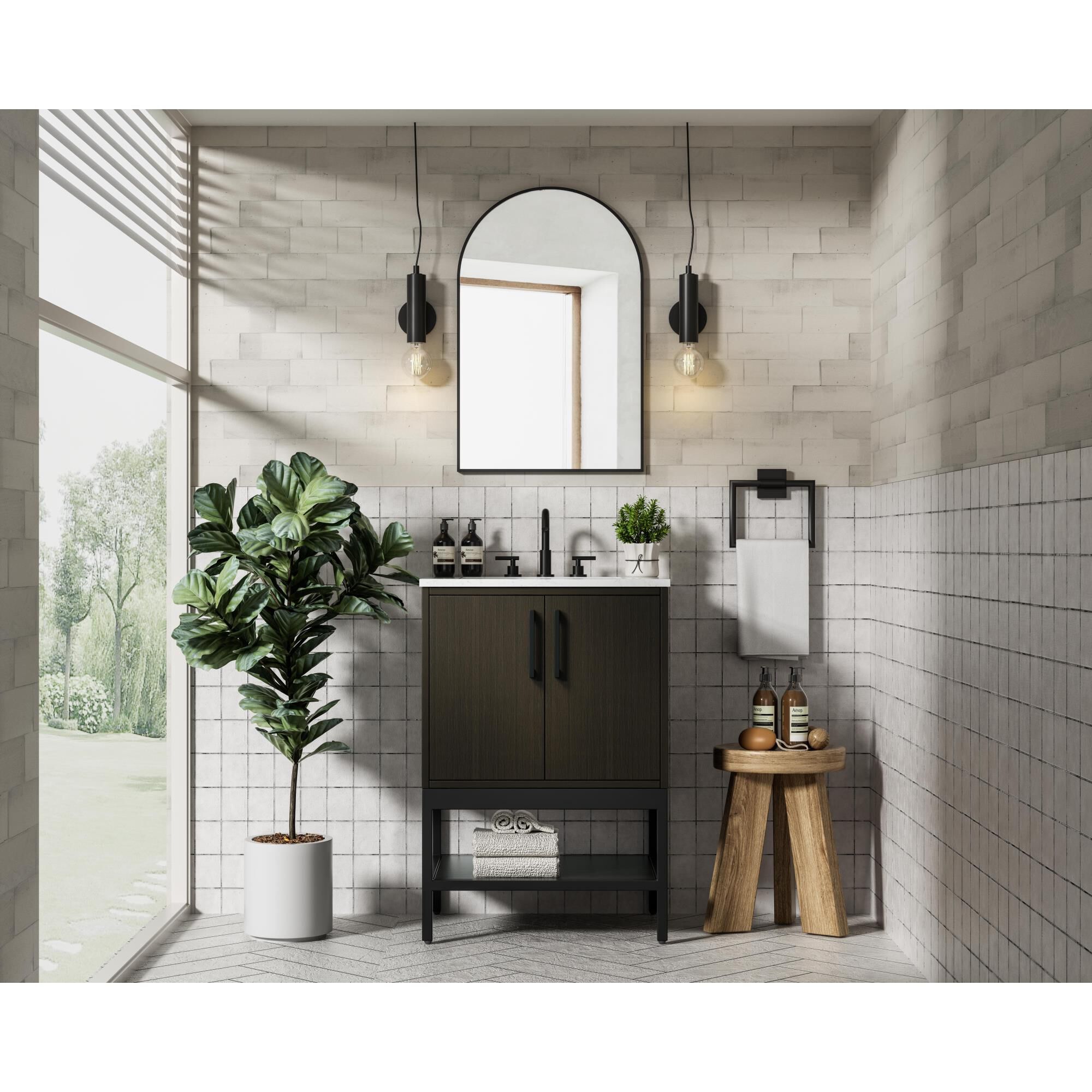 Lennox 24 Inch Bath Vanity by Elegant Dcor