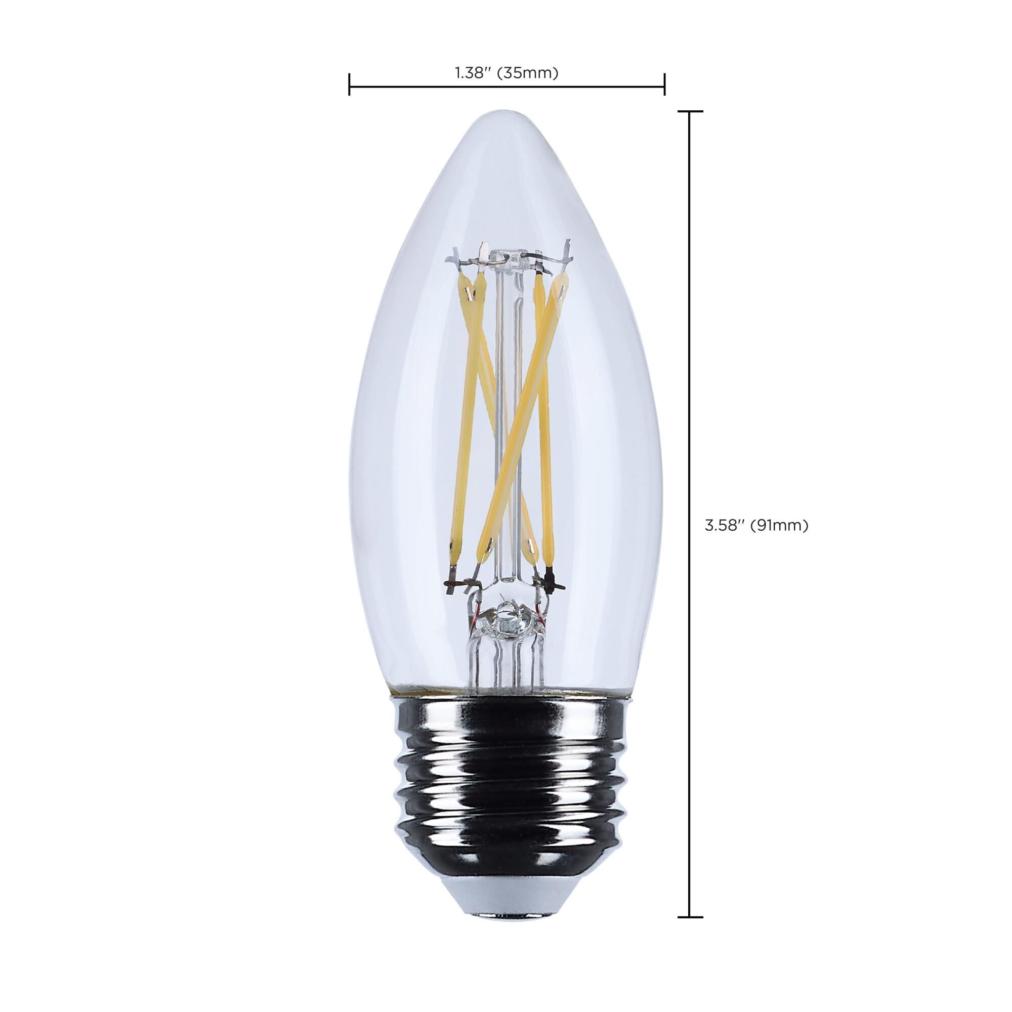 Dimmable 6 Watt 5000K B11 LED Light Bulb by Satco