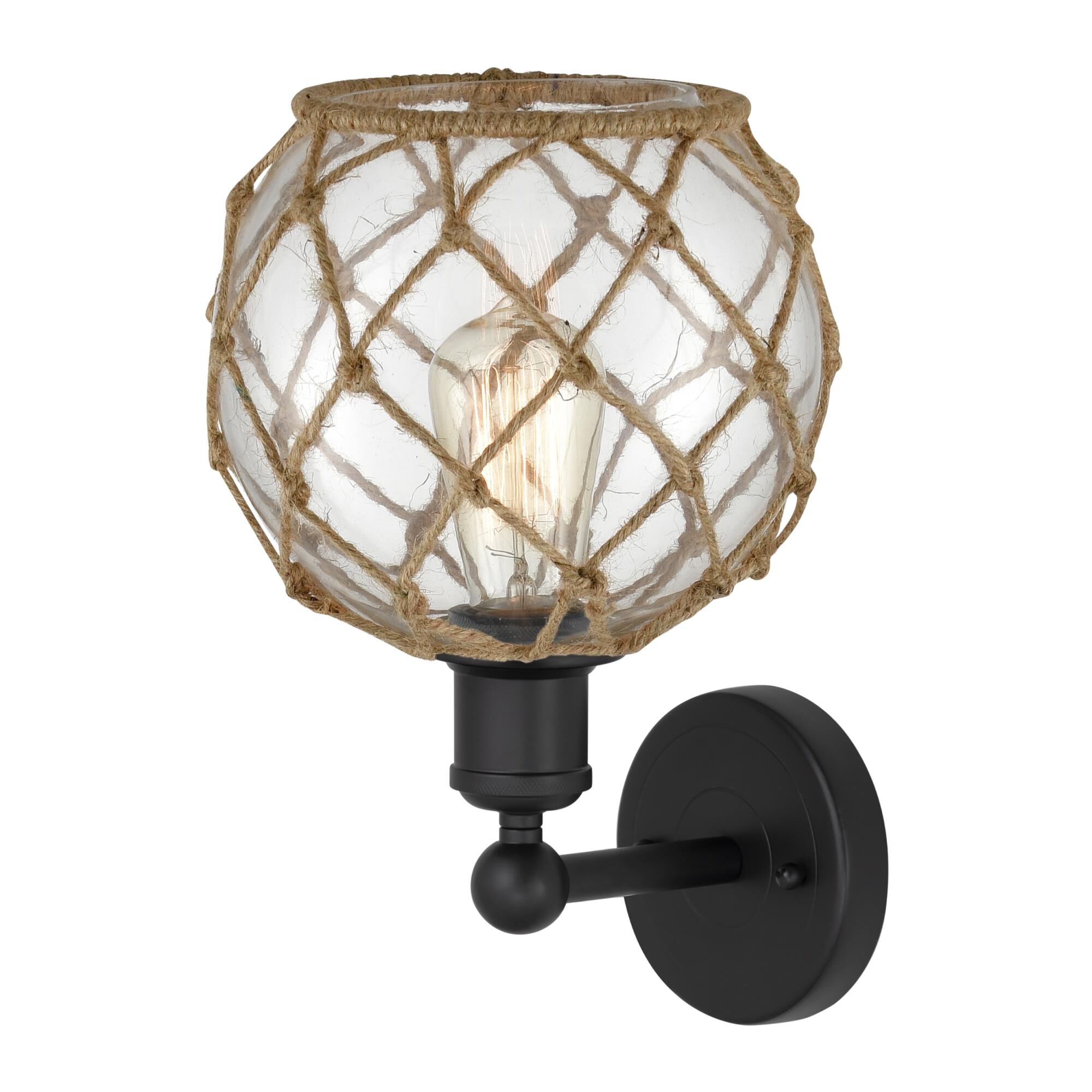 Bruno Marashlian Farmhouse Rope 12 Inch Wall Sconce by Innovations Lighting