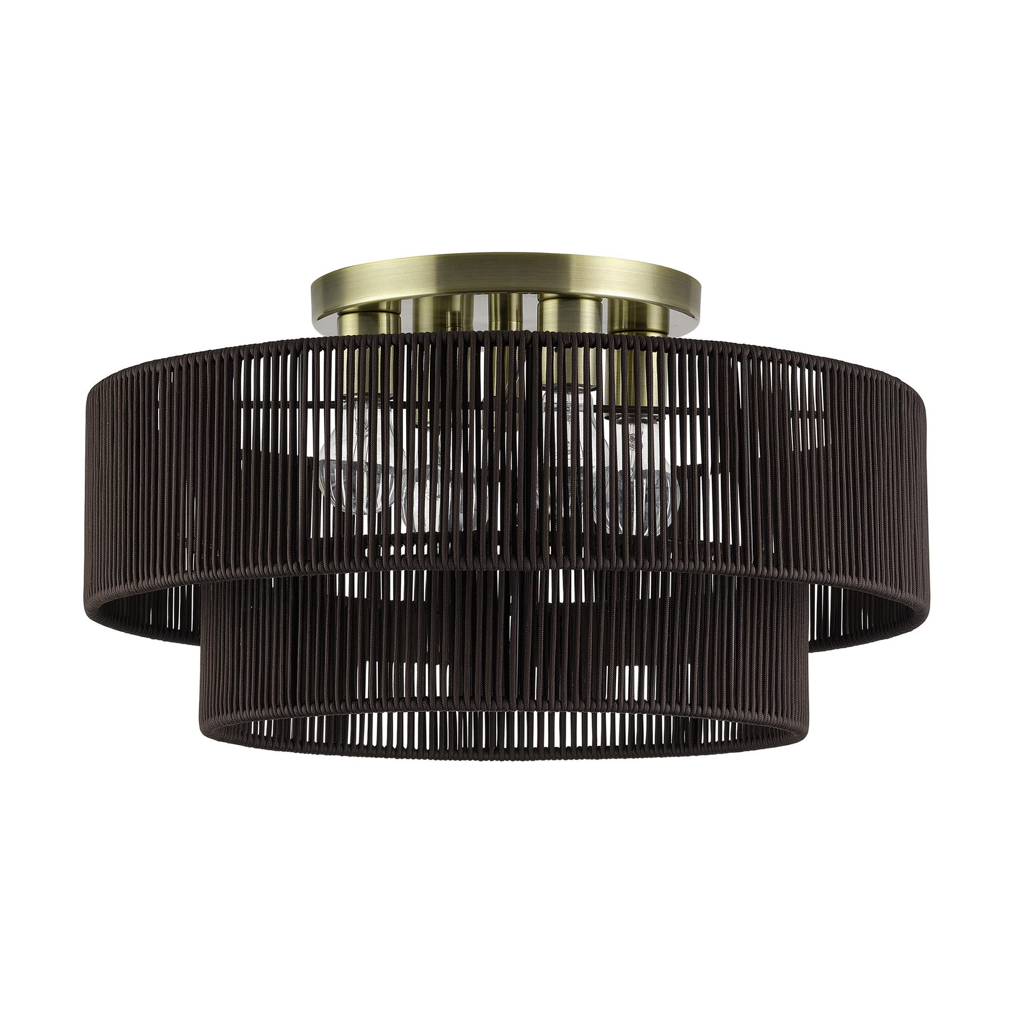 Acordia 21 Inch Semi Flush Mount by Livex Lighting