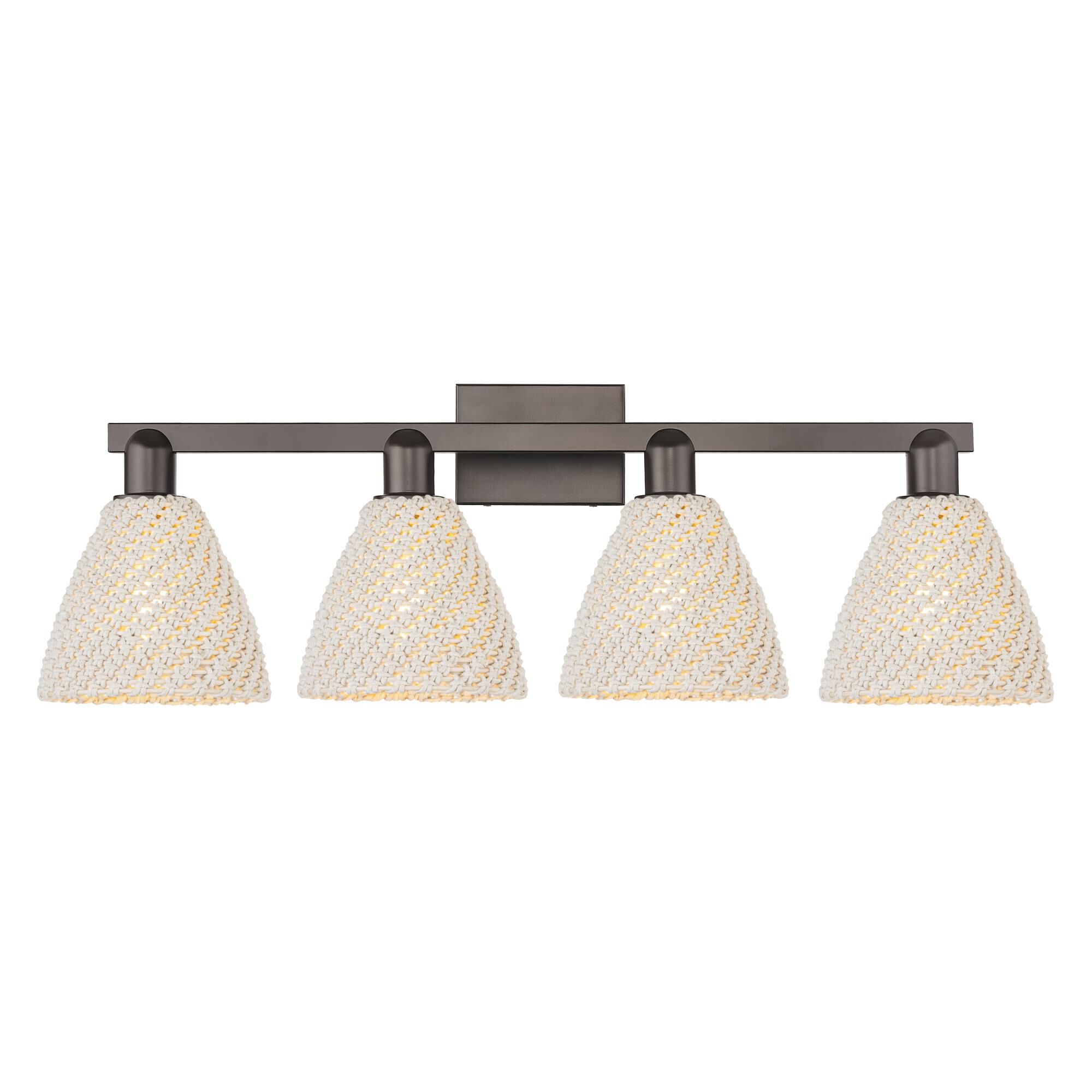 Shown in Oil Rubbed Bronze finish and Natural shade