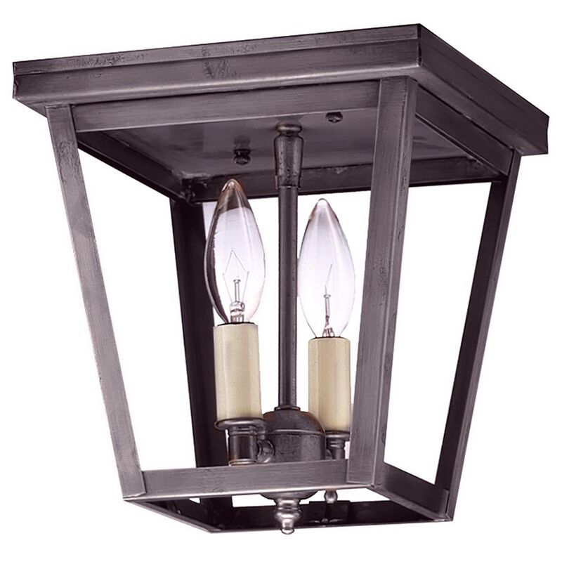 Williams 8 Inch 2 Light Outdoor Flush Mount by Northeast Lantern