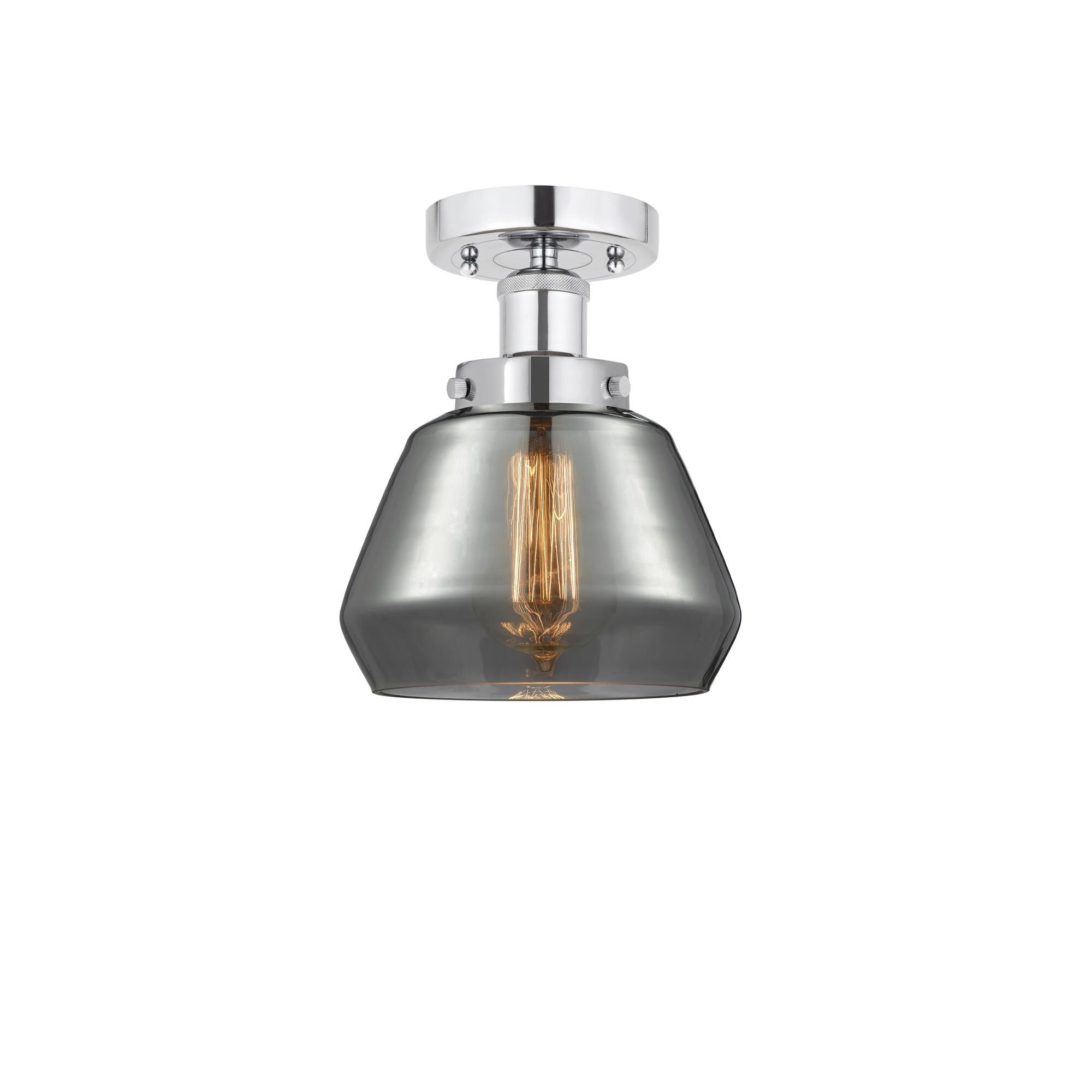 Shown in Polished Chrome, Plated Smoke finish and Plated Smoke glass and Plated Smoke Glass shade